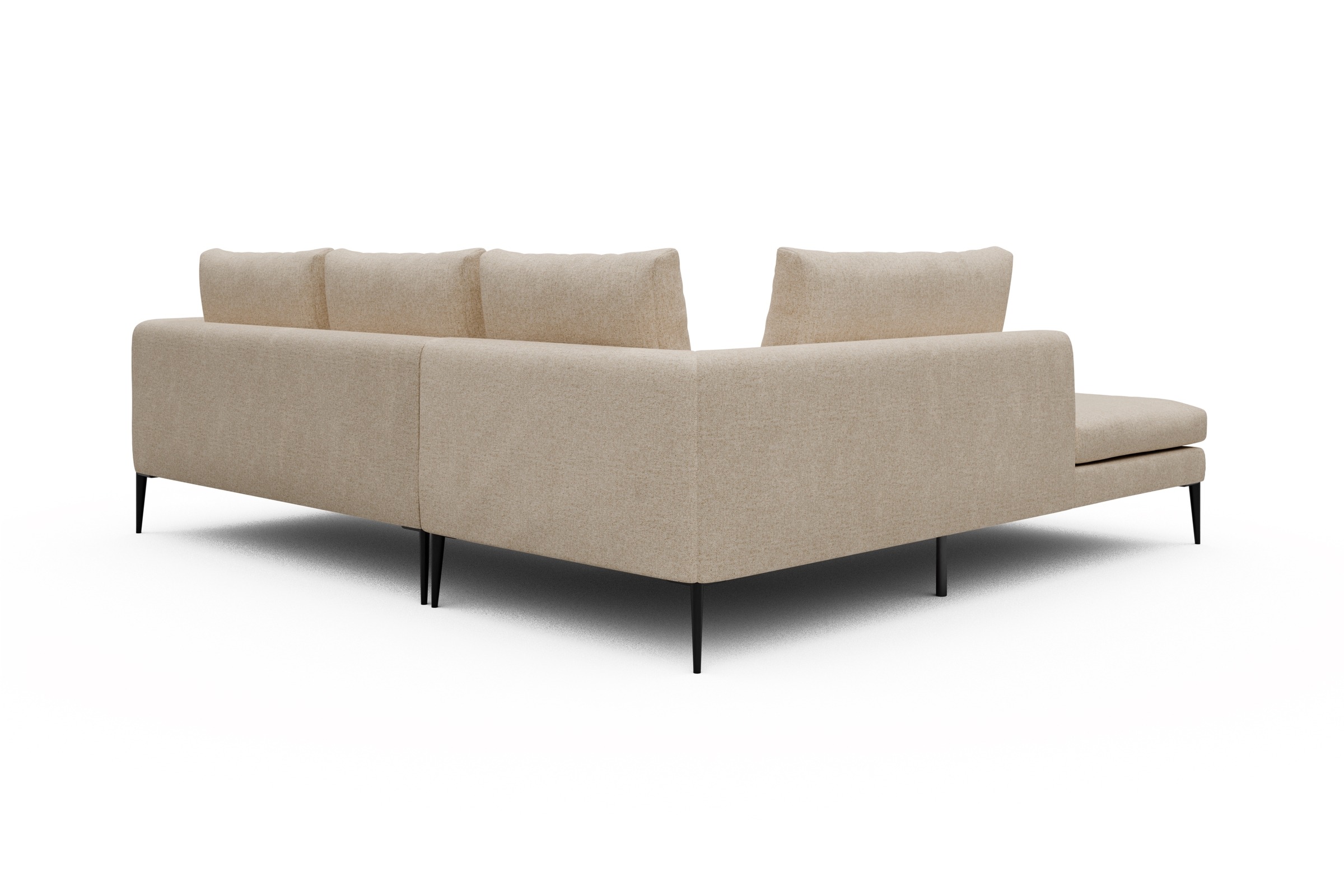 Ecksofa Paul Relax-Ecke links mit 2-Sitzer Casone-Natural-Beige