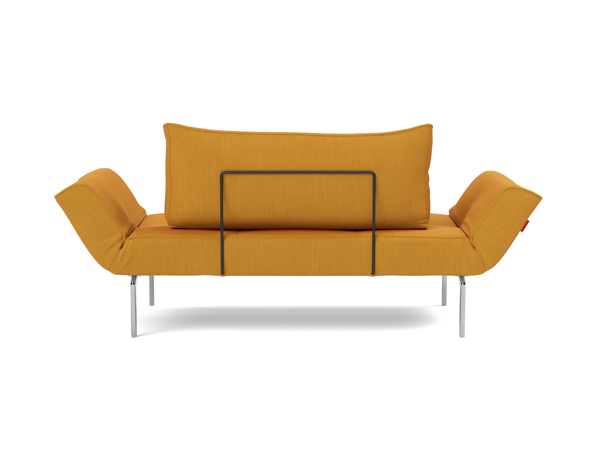 Tagesbett Zeal Flachgewebe Elegance 507-Burned-Curry Beine Straw Aluminium