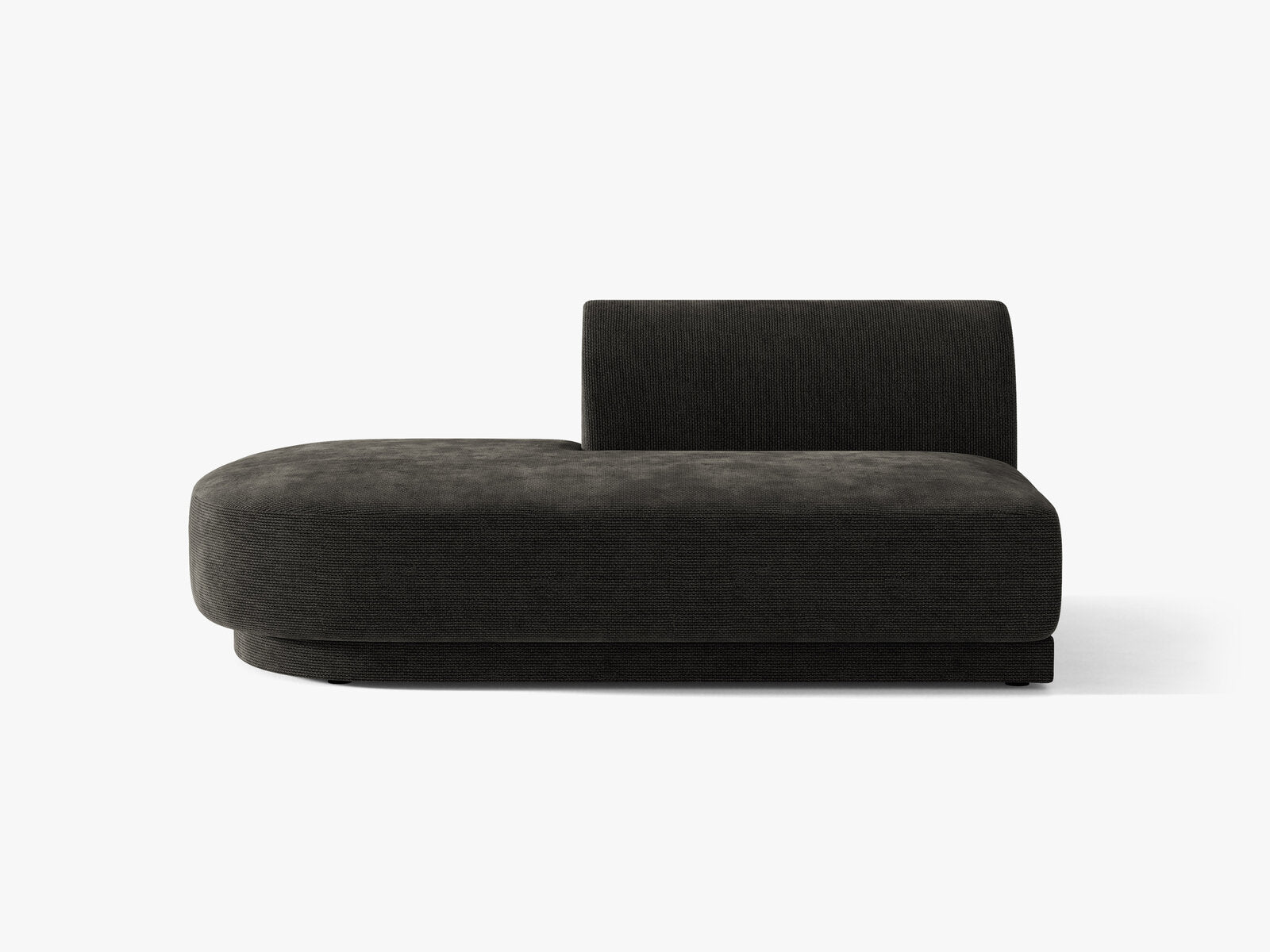 Micadoni 2-Sitzer Sitzmodul offen Miley Links Chenille Eden Anthrazit