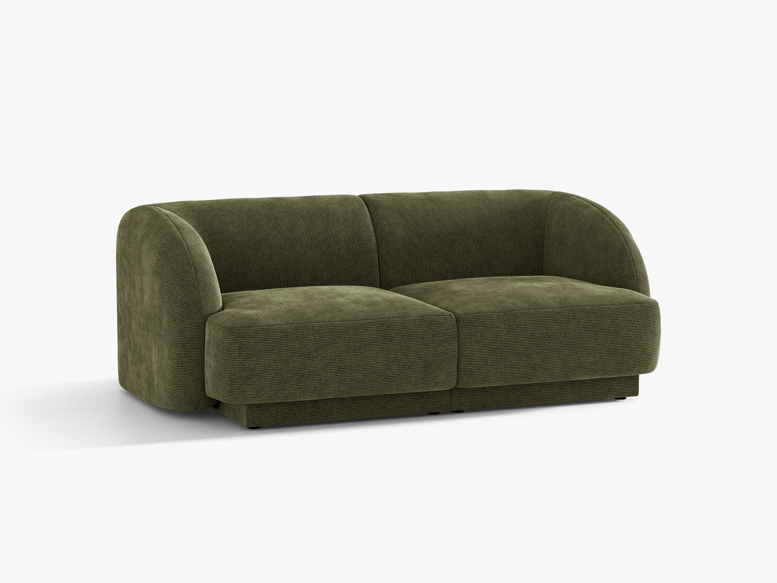 Micadoni Sofa Miley 2-Sitzer Chenille Eden Grün