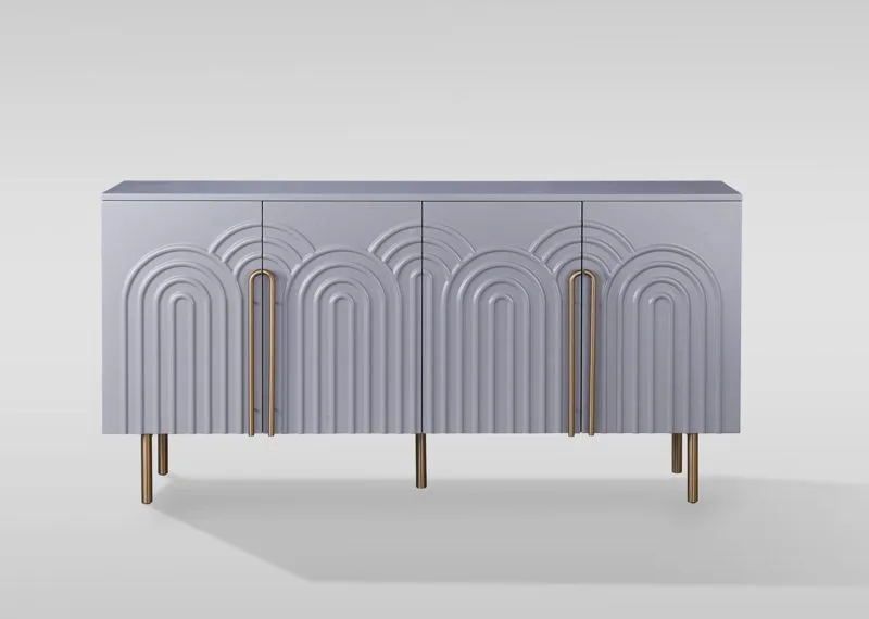 Livin Hill Sideboard Stilig, Beine Hellgrau/Goldfarben