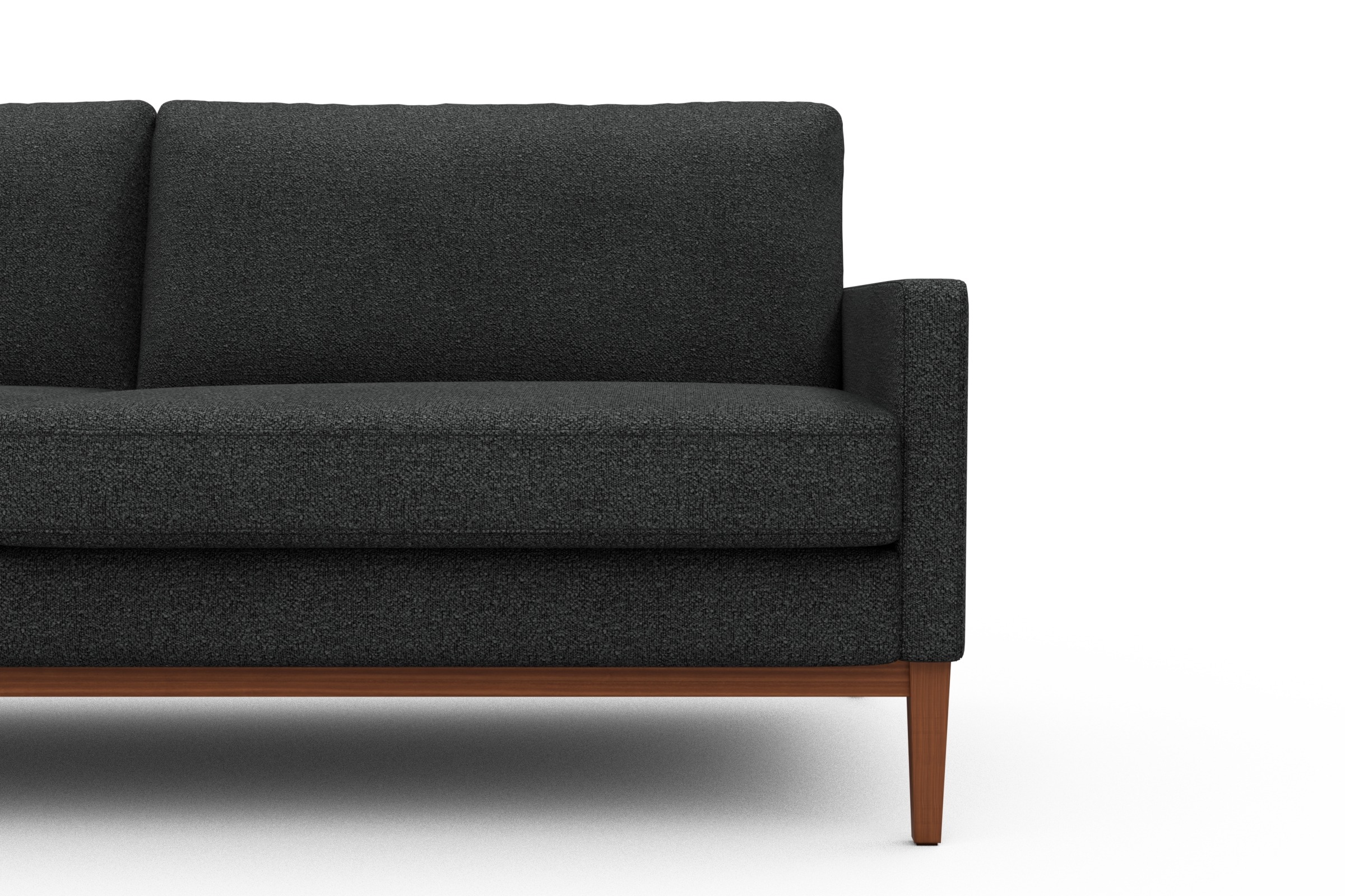 Sofa Bodo 2,5-Sitzer Boucle-Charcoal