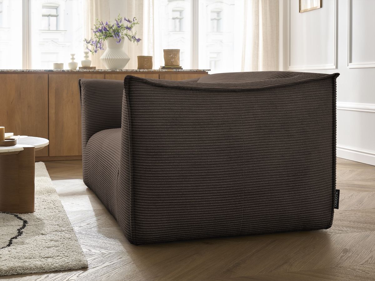 Bobochic Giorgia Sofa 2-Sitzer Cordsamt Braun