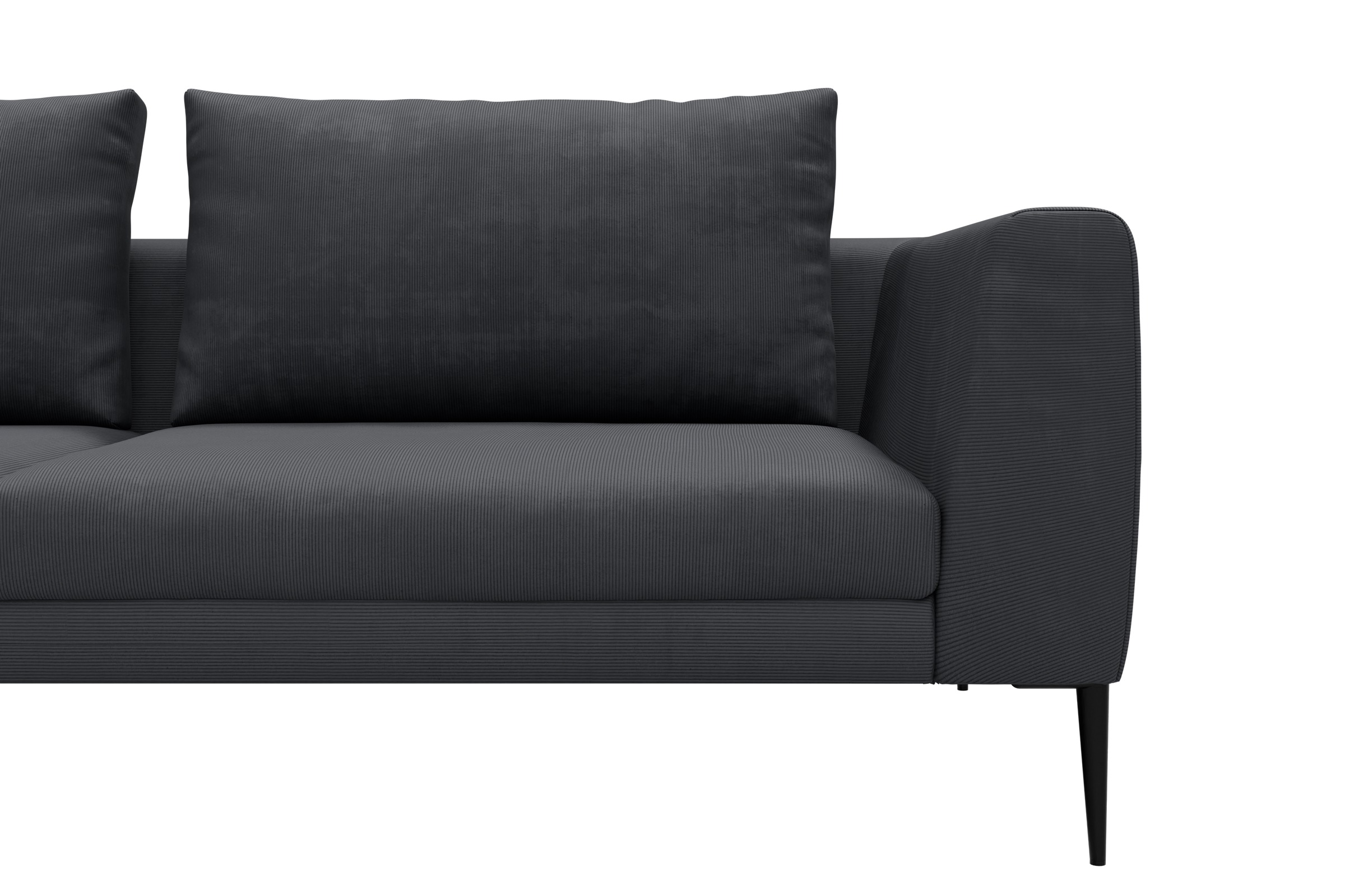 Sofa Paul 3-Sitzer Cordufine-Slate-Grey