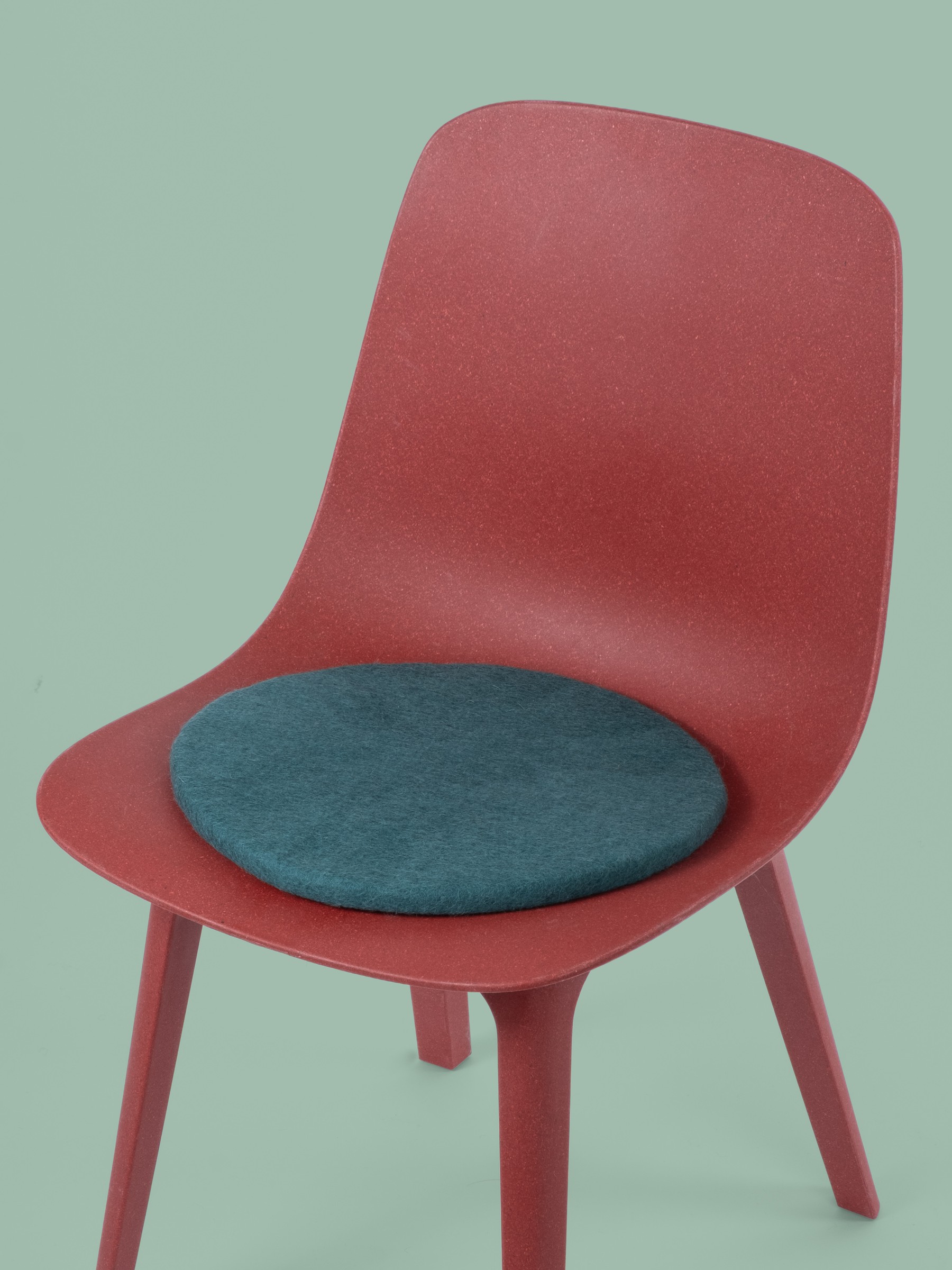 myfelt Noah Filz-Sitzauflage Petrol Ø 36 cm