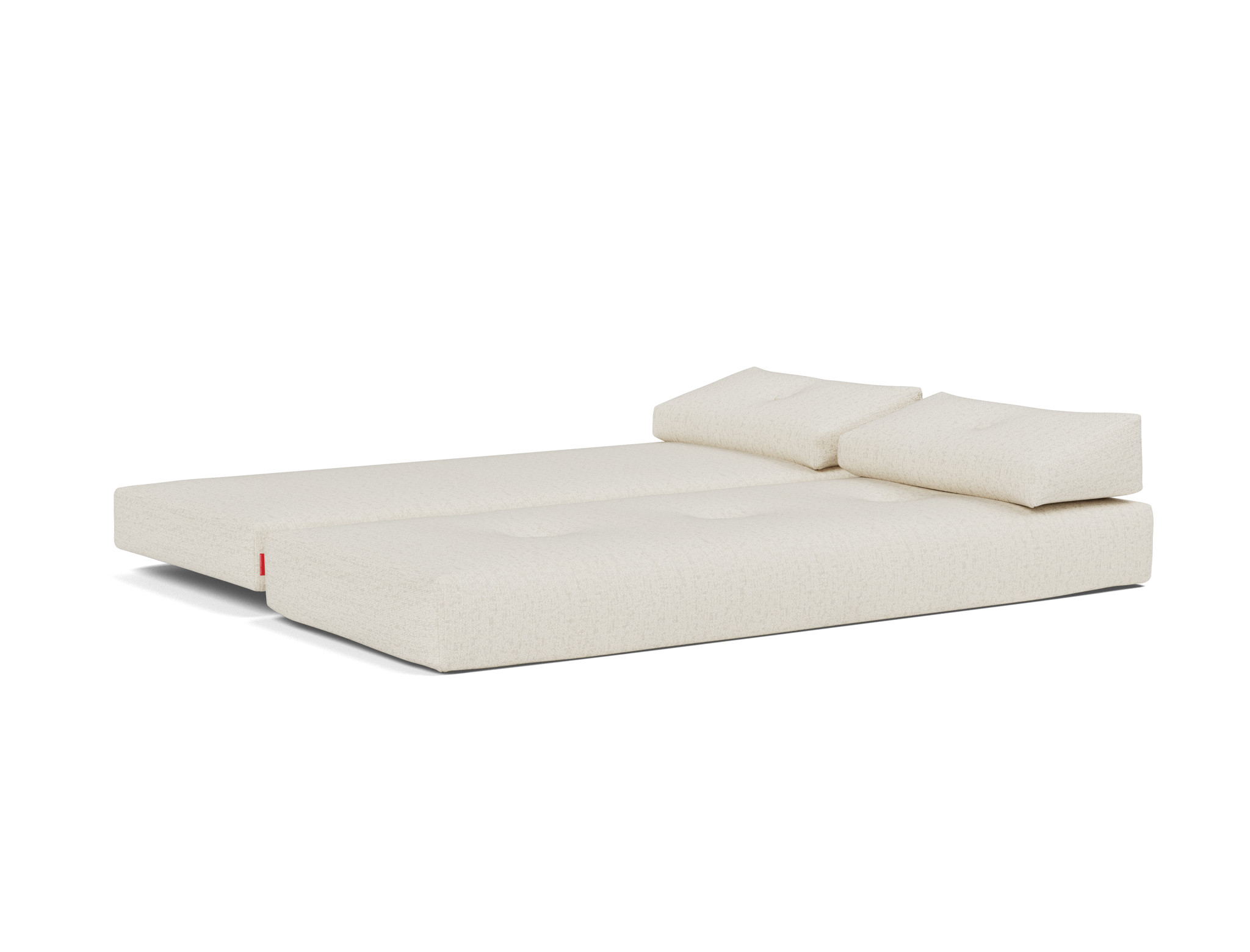 Tagesbett Sigmund Boucle Skandi 531-Off-White Beine Indu schwarz