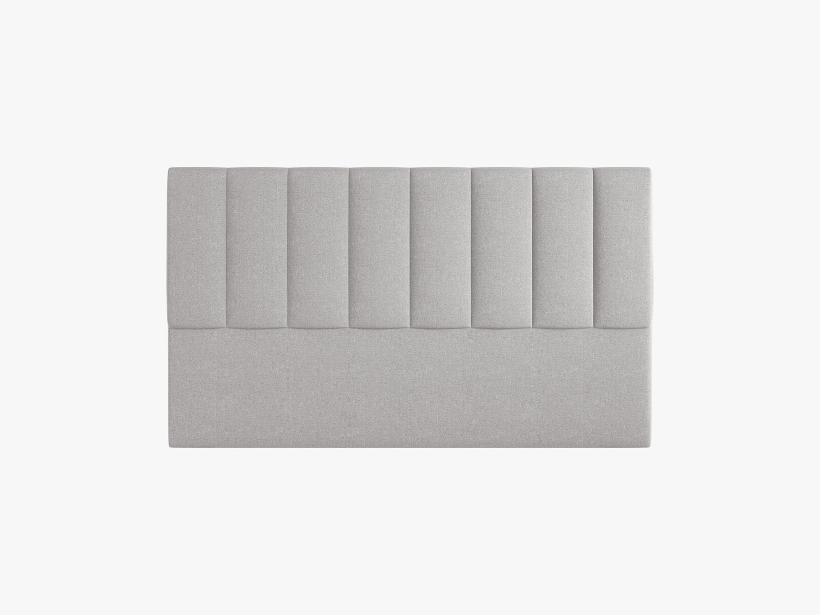Micadoni Marl Samtiger Kopfteil 140 cm (H 95 cm) Chenille Eden Hellgrau 160x95