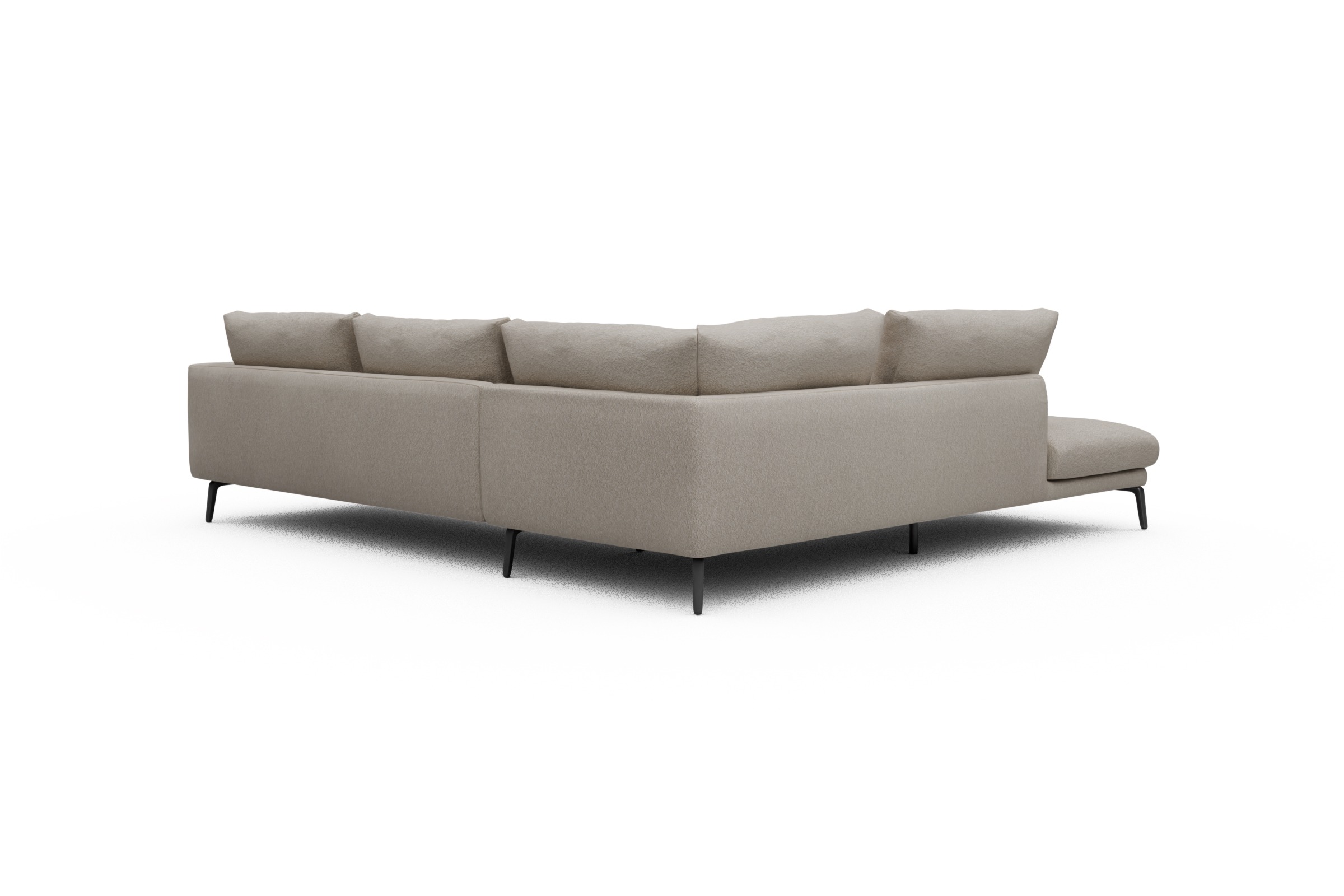 Ecksofa Karl Relax-Ecke links mit 2,5-Sitzer Aivi-Lace-Beige