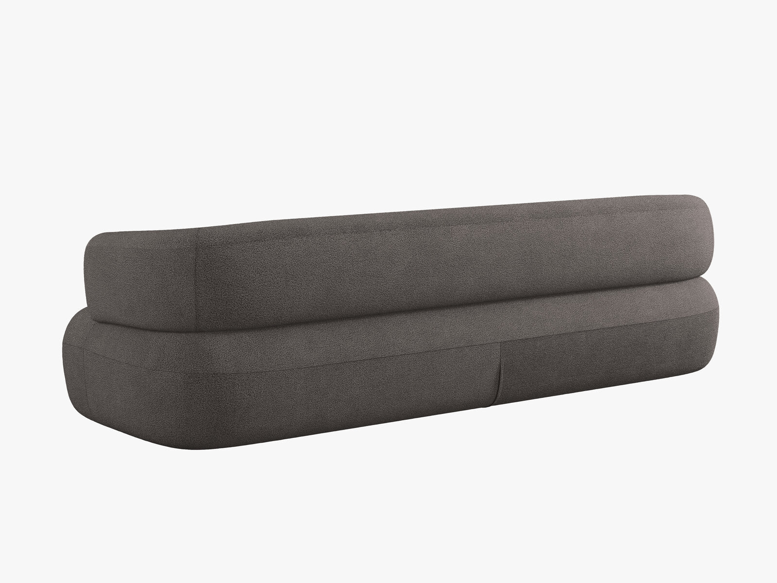 Micadoni Sofa Jenny 4-Sitzer Boucle Now or Never Grau