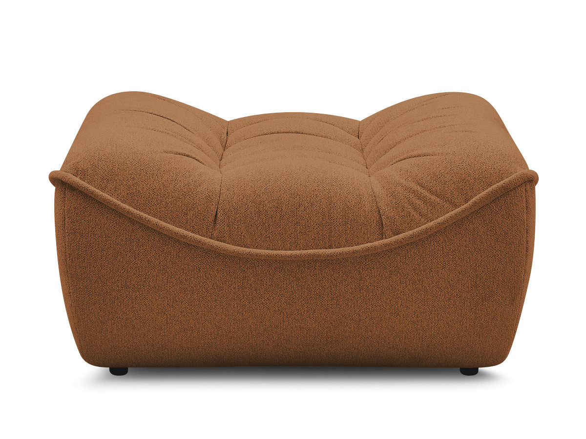 Bobochic Serena Pouf Melange-Stoff Orange