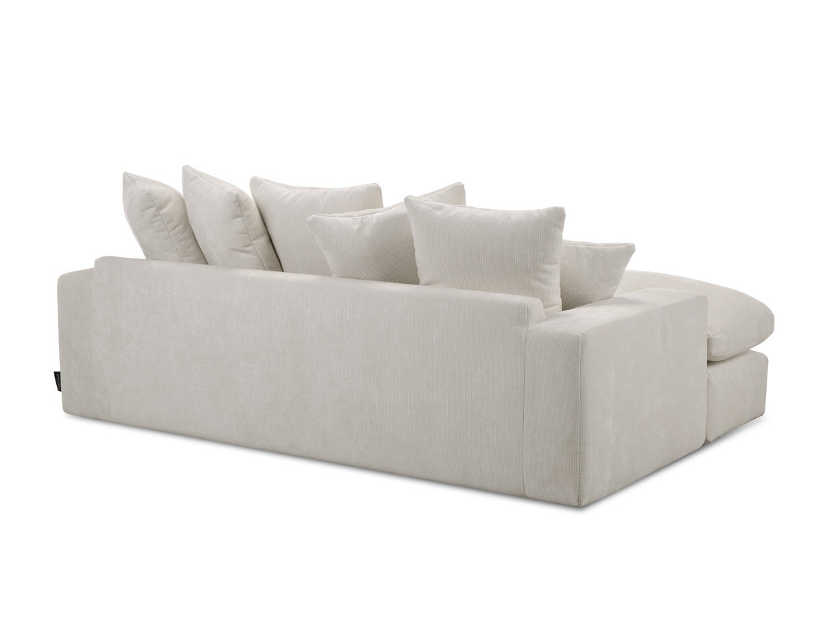 Bobochic Nevada Sofa 3-Sitzer 226 × 150 cm Stoff Weiß
