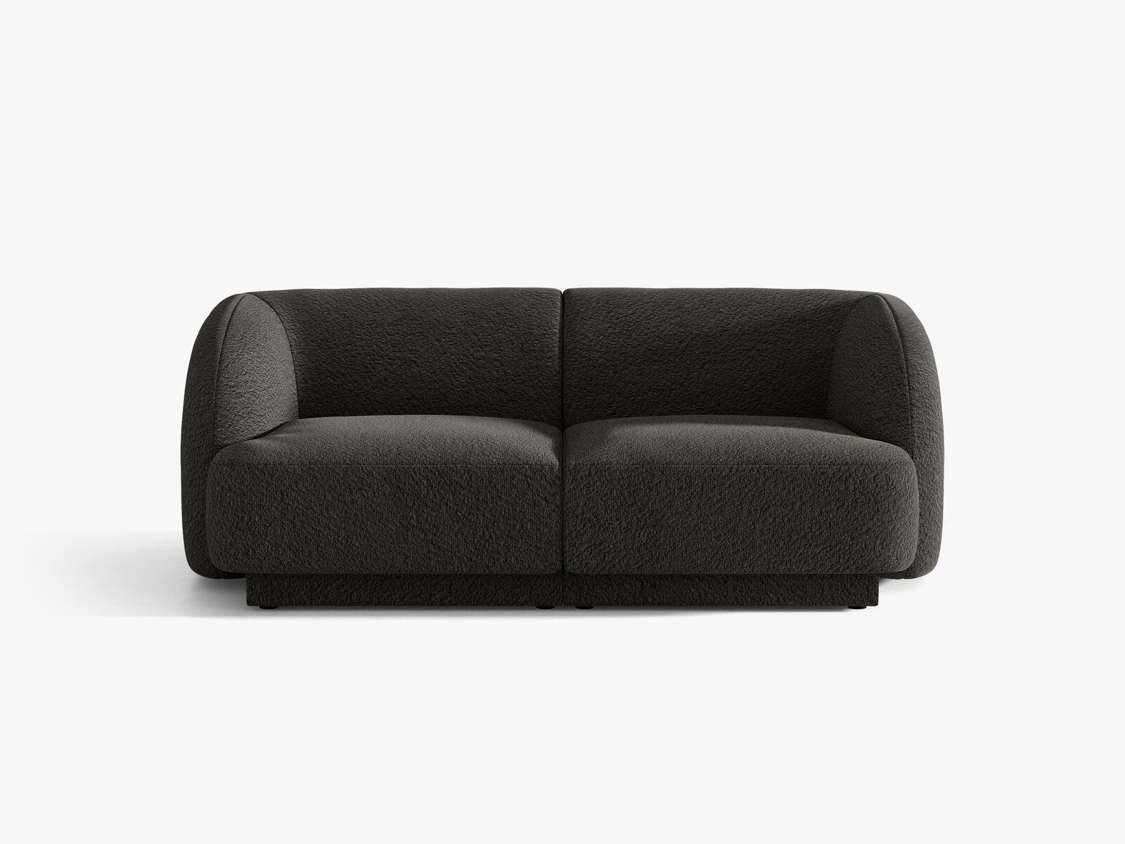 Micadoni Sofa Miley 2-Sitzer Boucle Baloo Braun