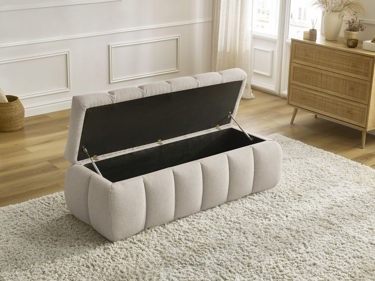 Bobochic Mont-blanc Bettbank Stoff Beige