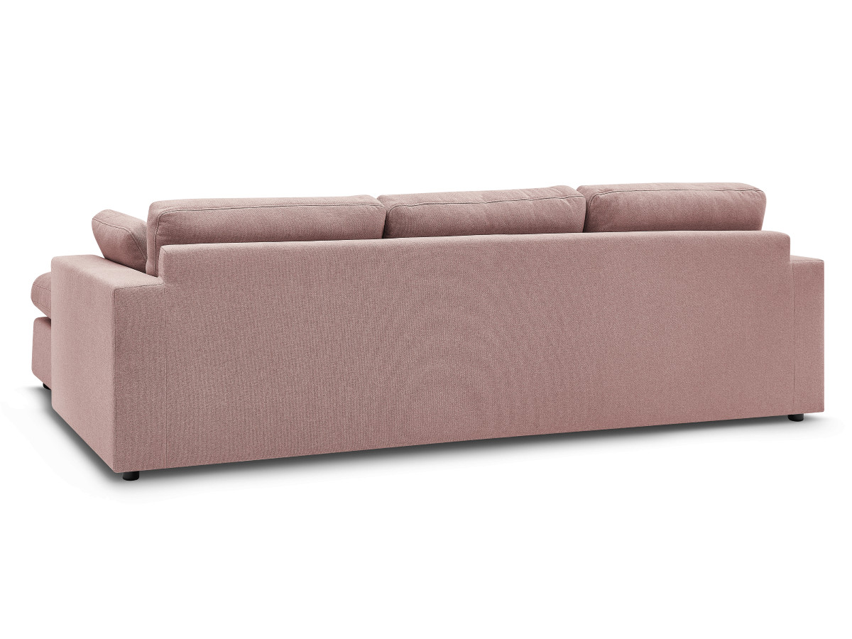 Bobochic Belair Ecksofa 220 × 139 cm Stoff Rosa