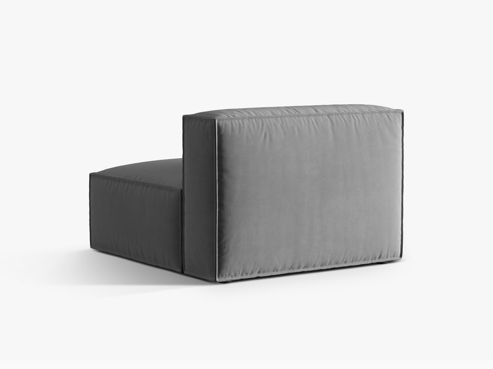 Micadoni Modul Nuria 1-Sitzer Samt Grau