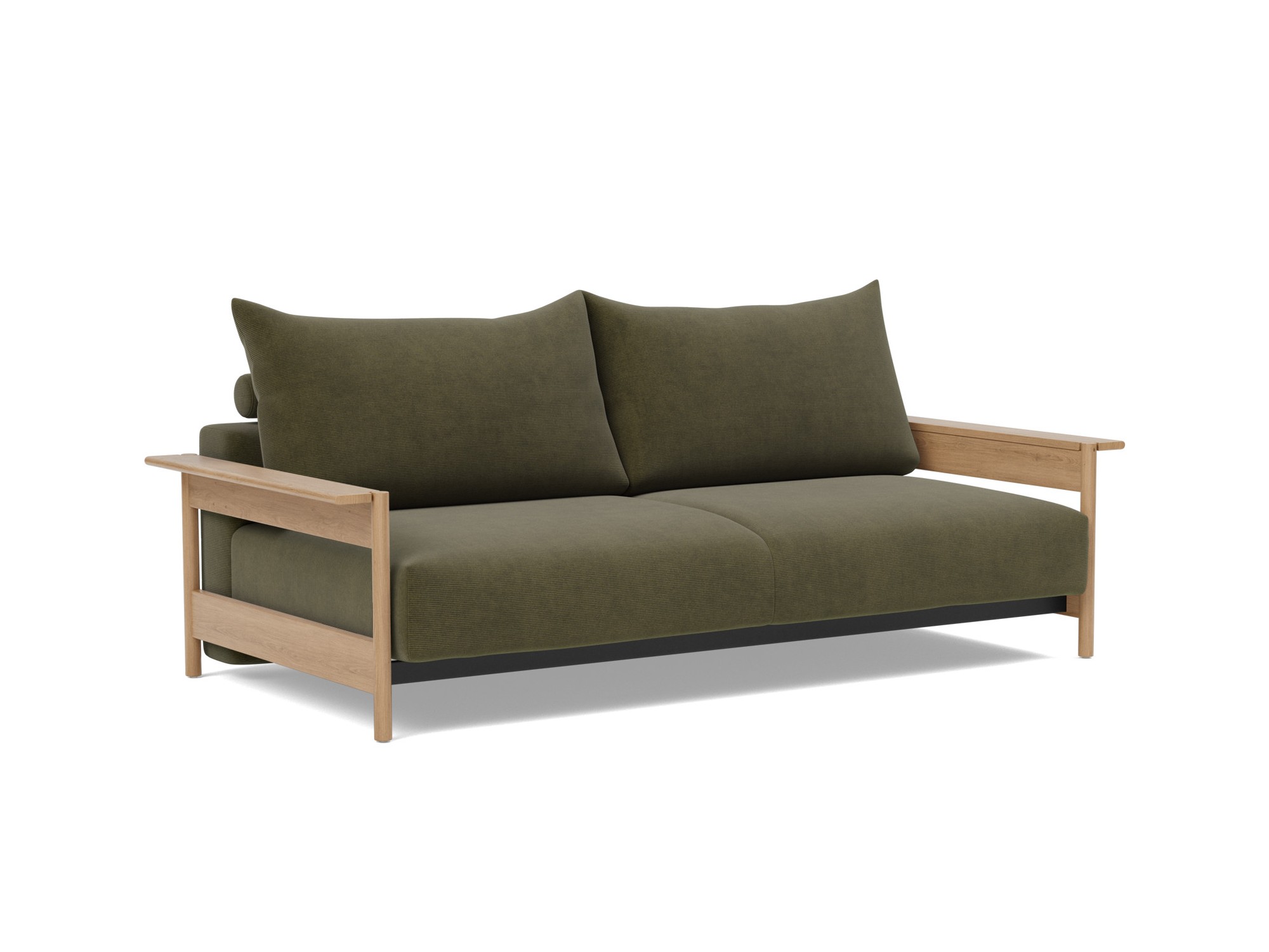 Schlafsofa Malloy Wood Kord Cordufine 316-Pine-Green