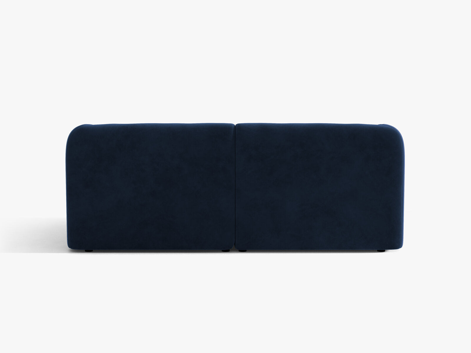 Micadoni Sofa Miley 2-Sitzer Samt Bluvel Königsblau