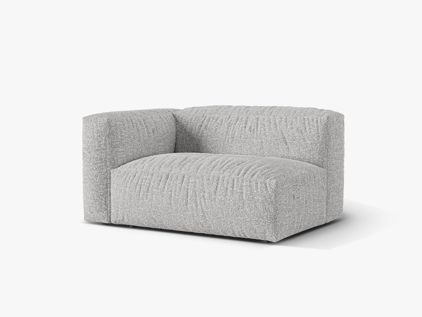 Micadoni Eckmodul Martina 1-Sitzer Groß Links Boucle Monet Silber