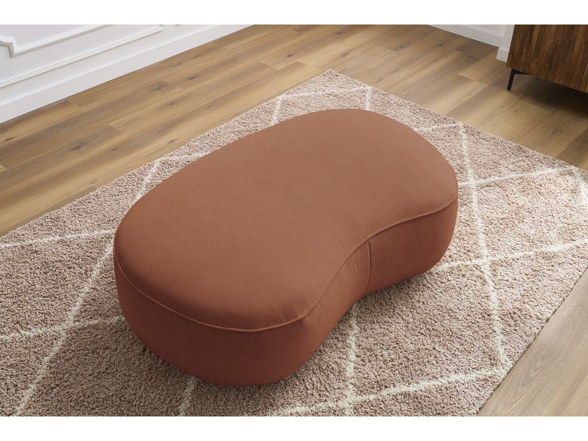 Bobochic Saint-germain Pouf Strukturstoff Orange