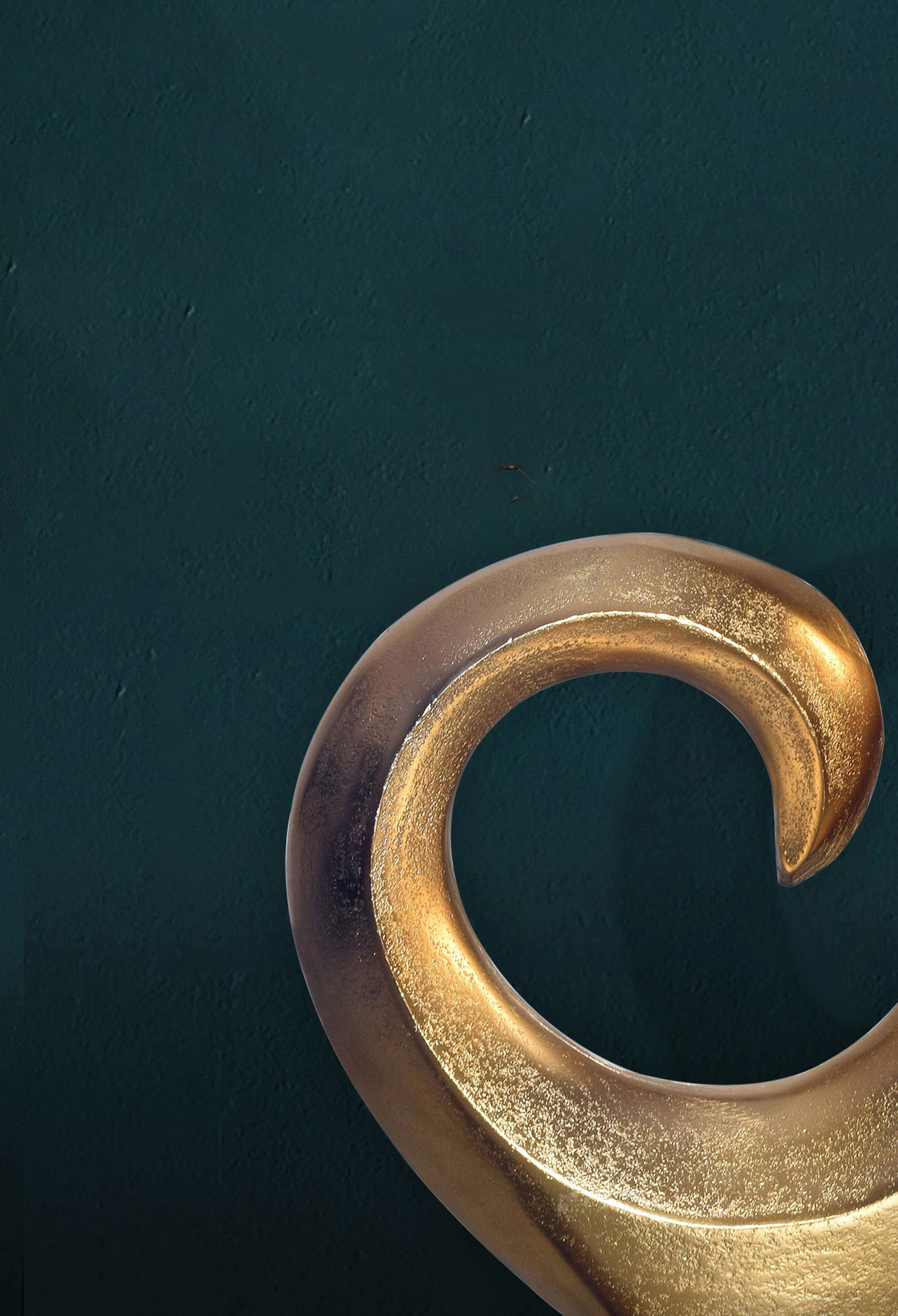 Tischvase Jaeren Aluminium Gold 26 × 8 × 47 cm