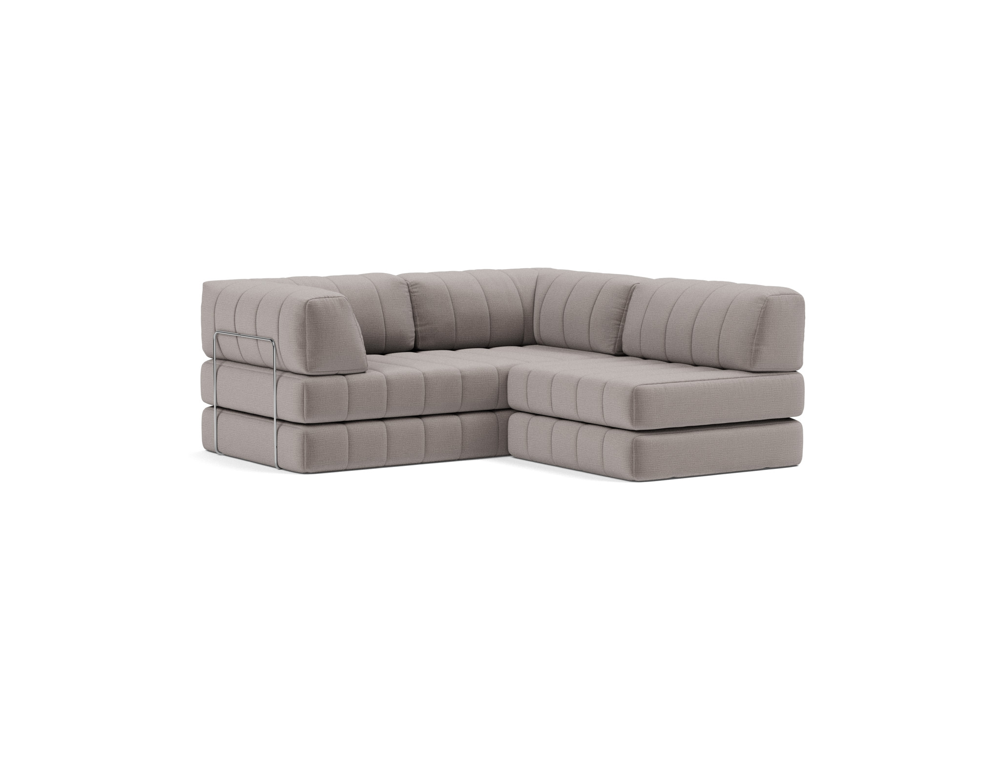 Schlafsofa CozyPad Grand mit Armlehnen Chenille Esina 418-Truffle