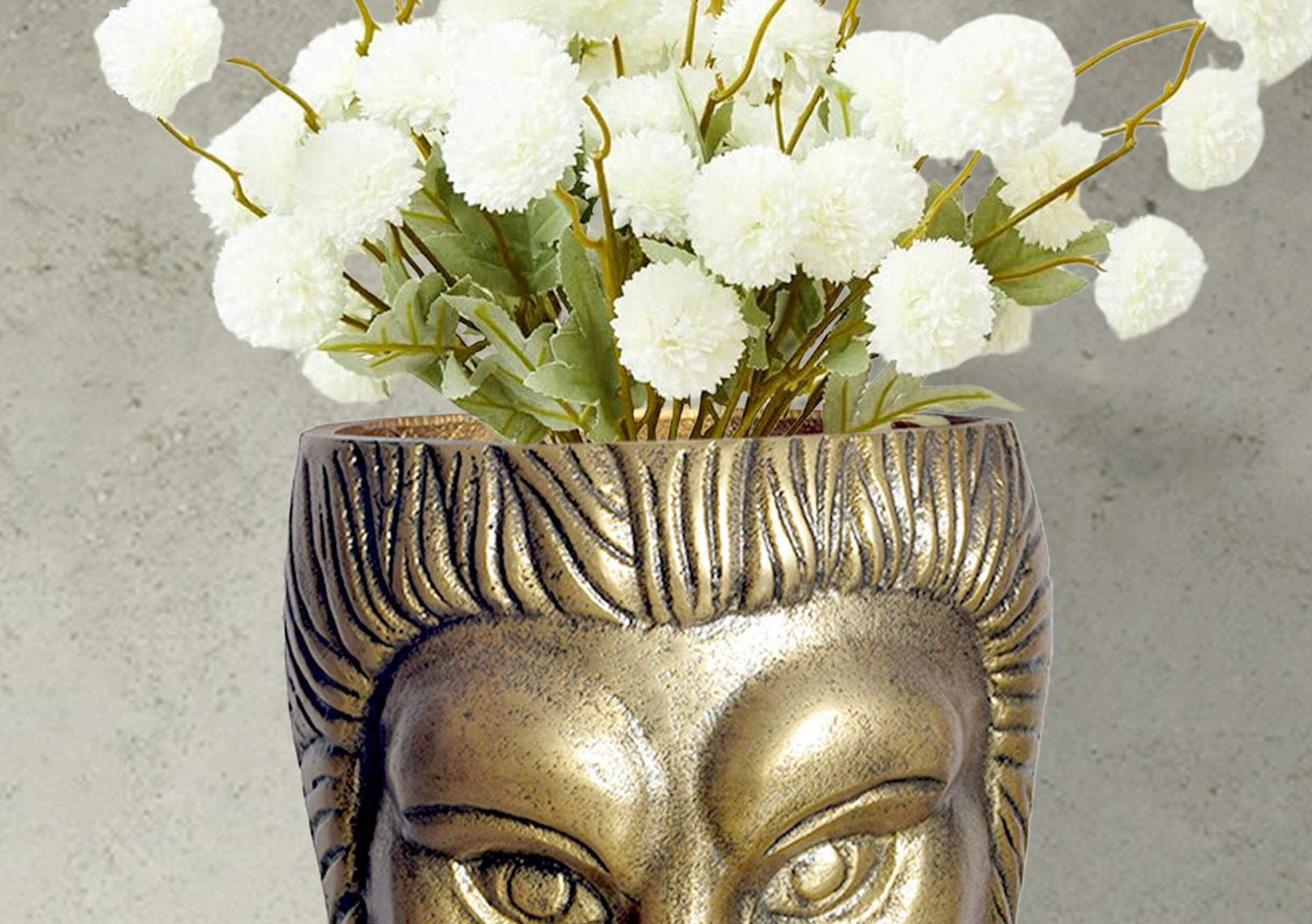 Tischvase Inndyr Aluminium Gold Ø 18 cm