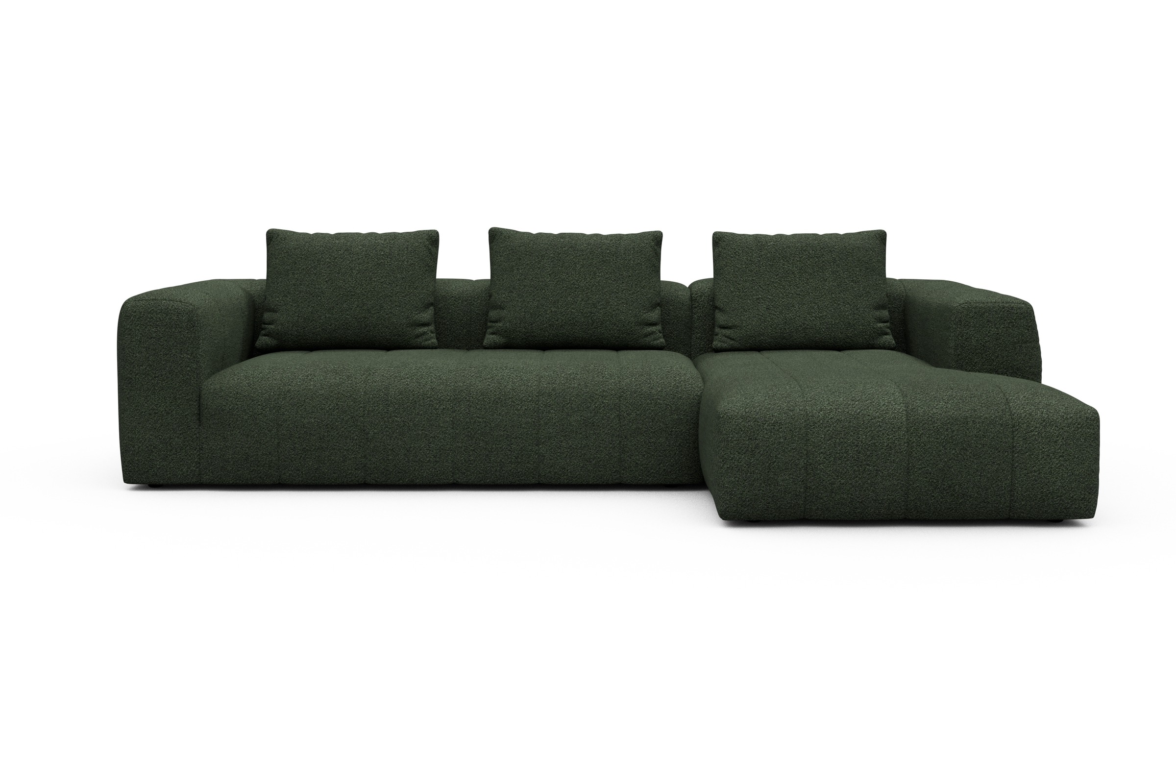 Hugo 2,5-Sitzer Armlehne links mit Chaiselongue Vanora-Deep-Green moebelfaktor