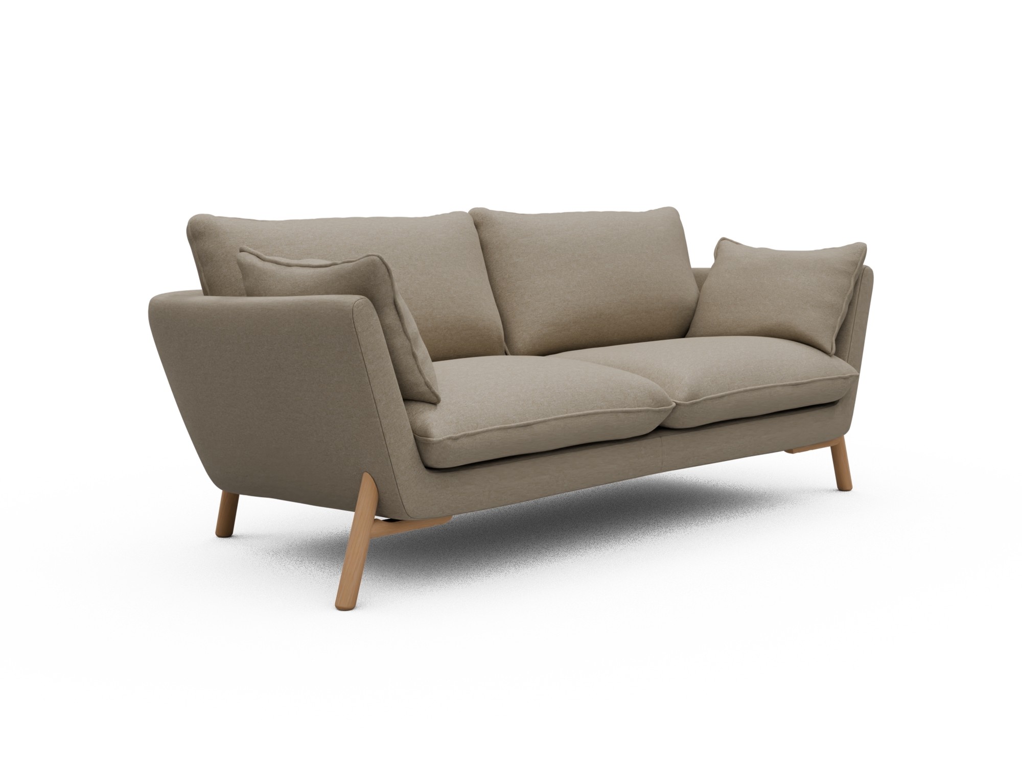 Skandi Home Sofa Emil 2-Sitzer Beinfarbe Eiche Natur Satya-Natural moebelfaktor