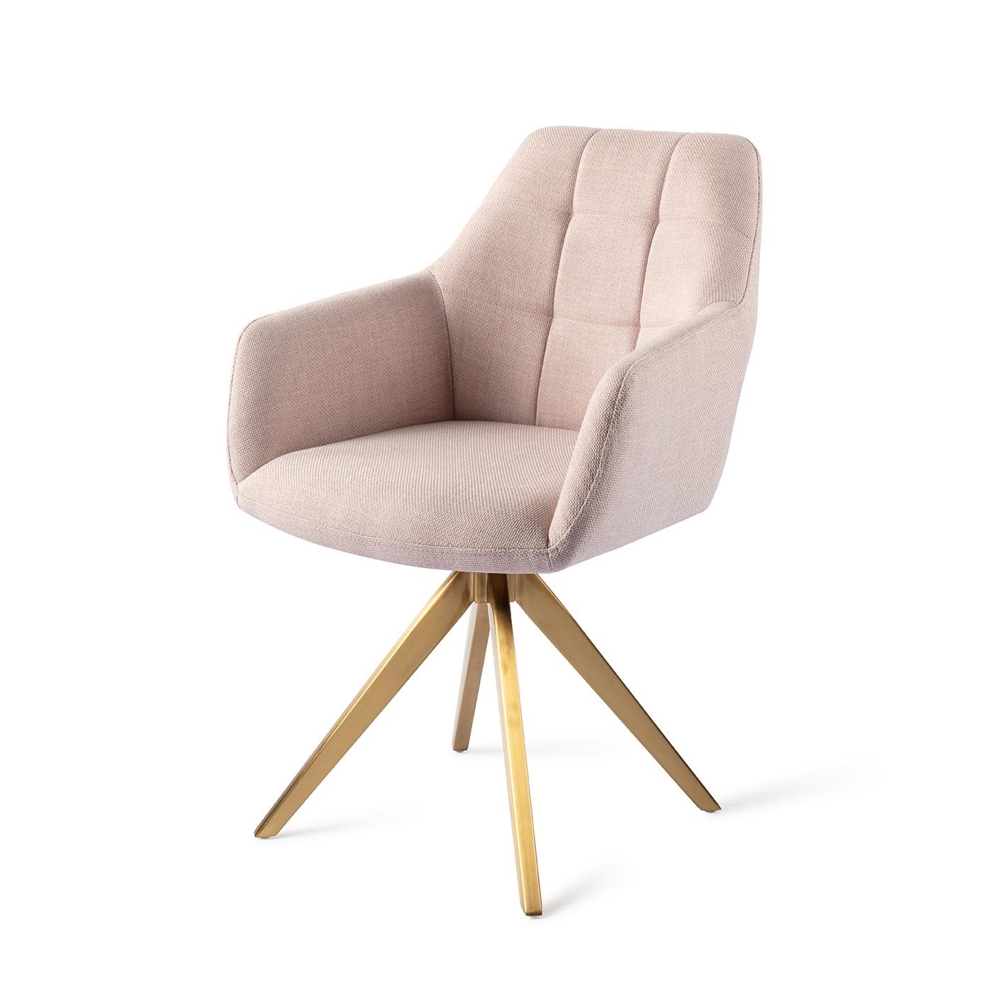 Jesper Home Esszimmerstuhl Noto Petal-Pink Turn Gold