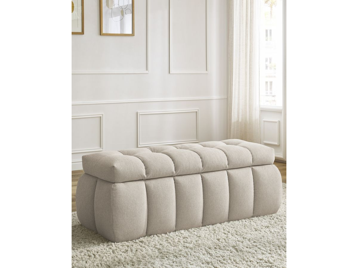Bobochic Mont-blanc Bettbank Stoff Beige