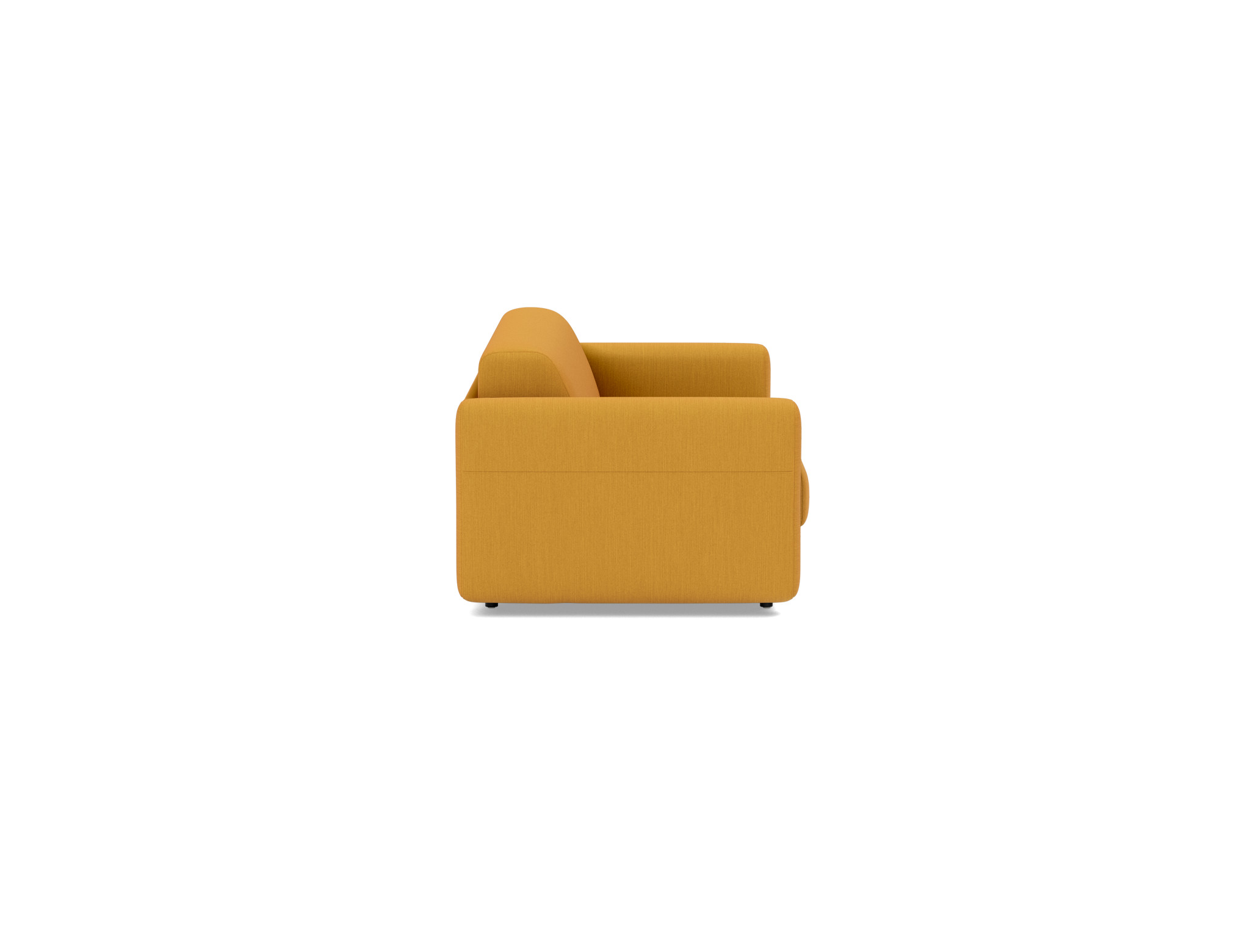 Schlafsofa Killian mit Memory-Matratze 140 Flachgewebe Elegance 507-Burned-Curry