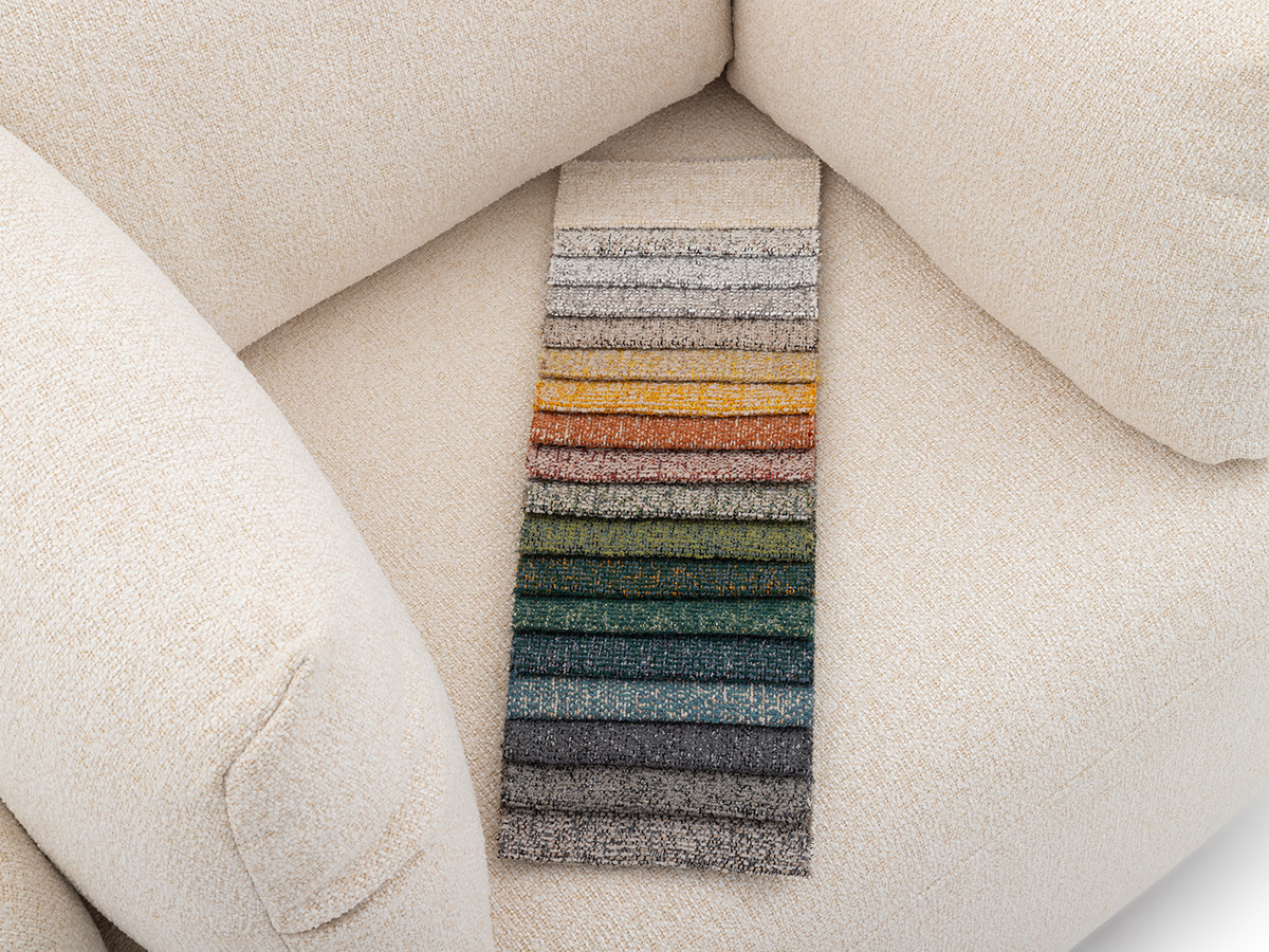 Bobochic Mario Sessel Melange-Stoff Beige