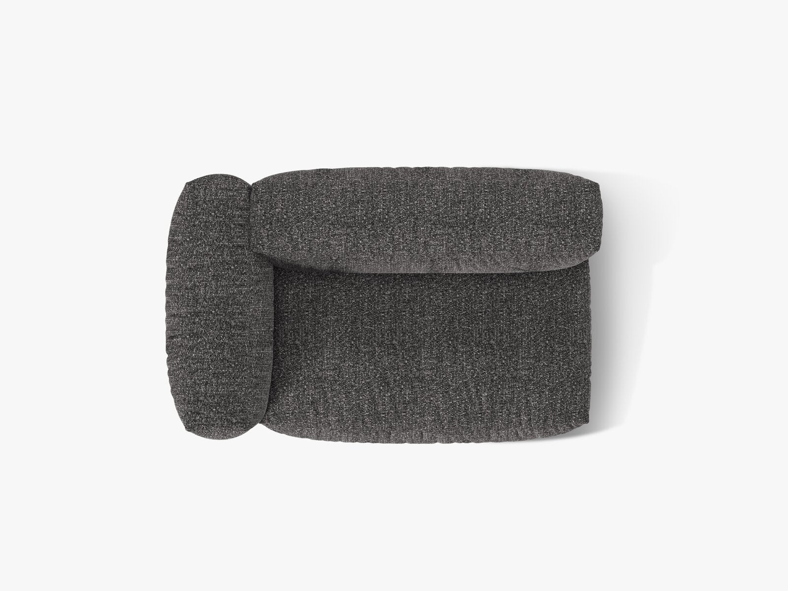 Micadoni Eckmodul Martina 1-Sitzer Groß Links Boucle Monet Anthrazit