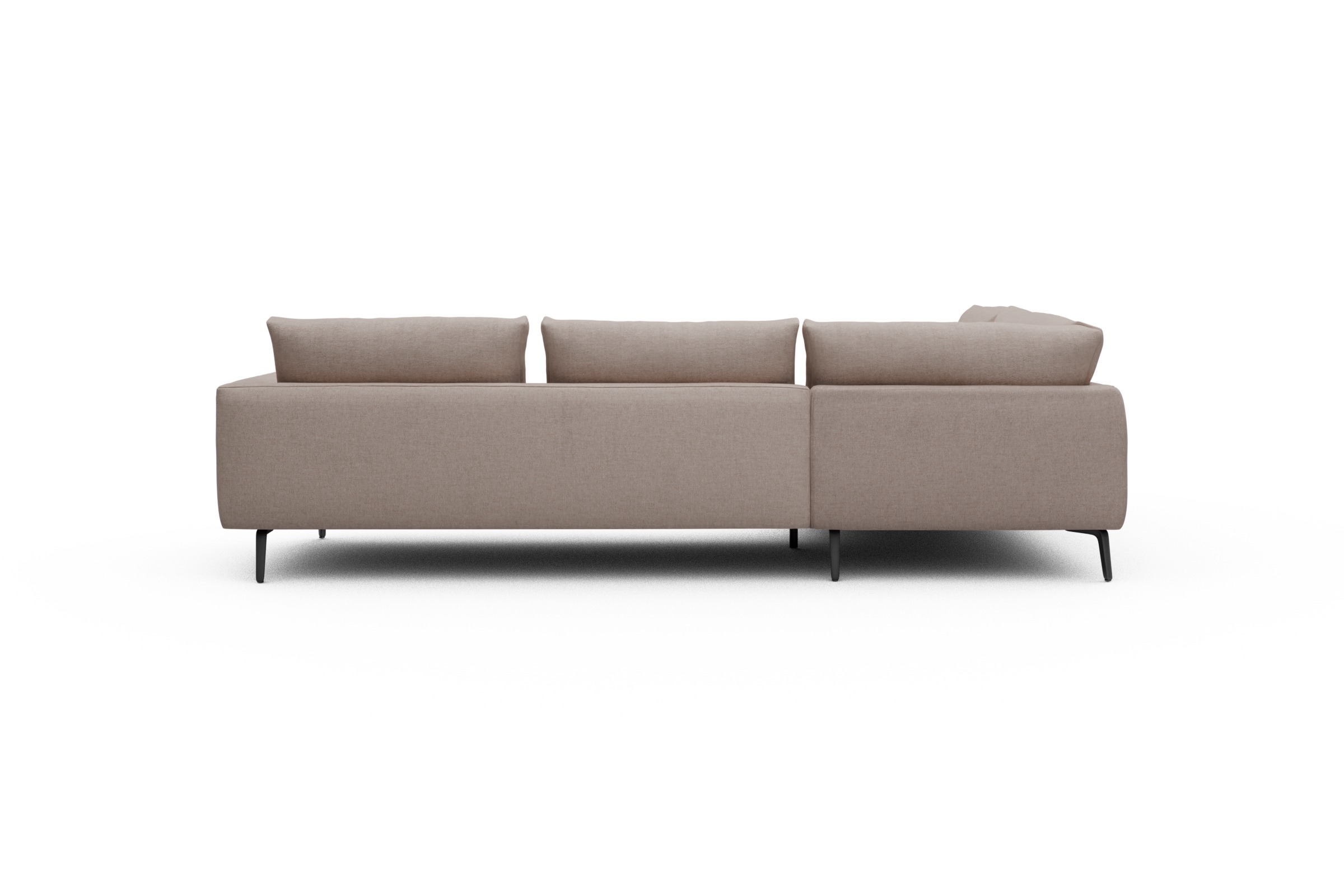 Ecksofa Karl Relax-Ecke links mit 2,5-Sitzer Weda-Sand