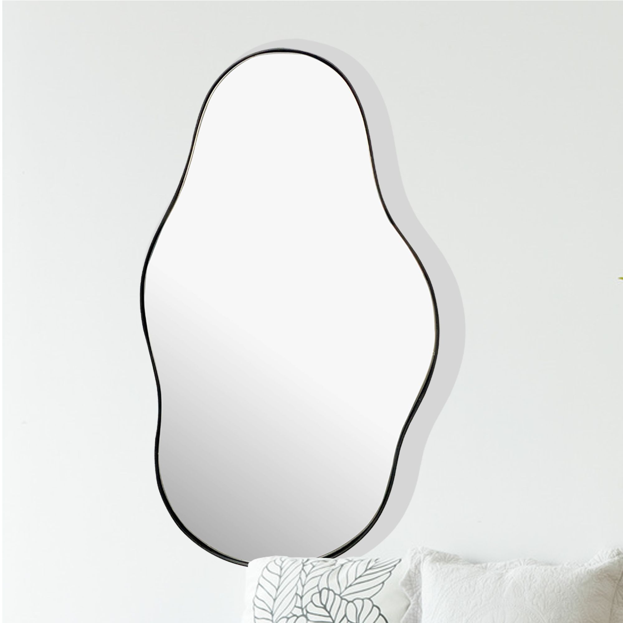 Wandspiegel Havdhem Schwarz 40 × 2,5 × 80 cm