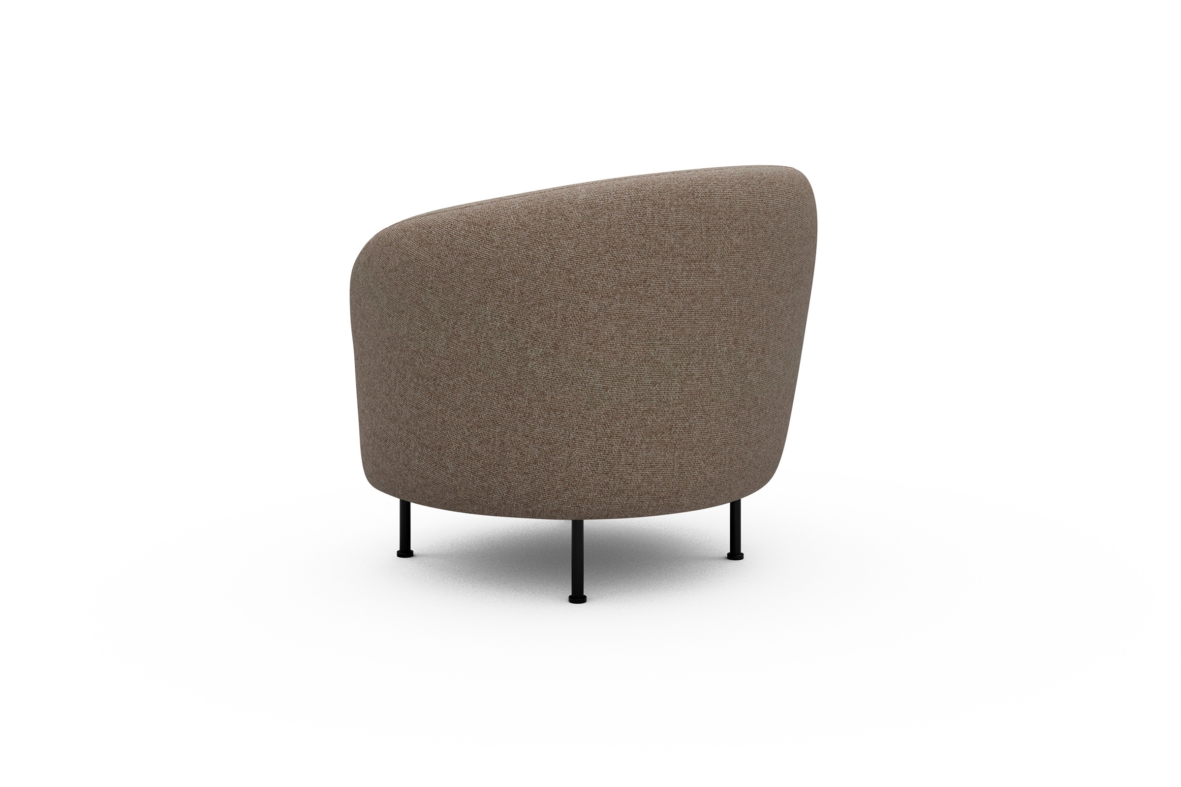 Sessel Ronda Metallbeine Schwarz Sama-Antelope