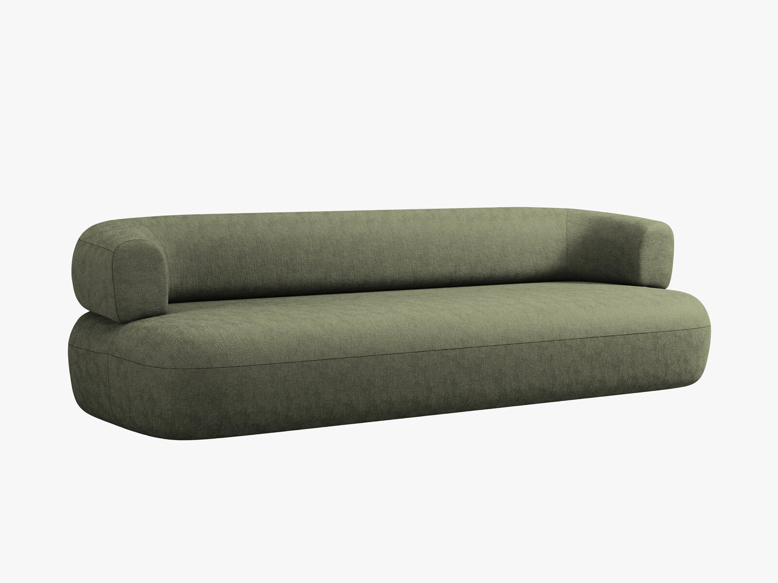 Micadoni Sofa Jenny 4-Sitzer Chenille Perfect Harmony Grün