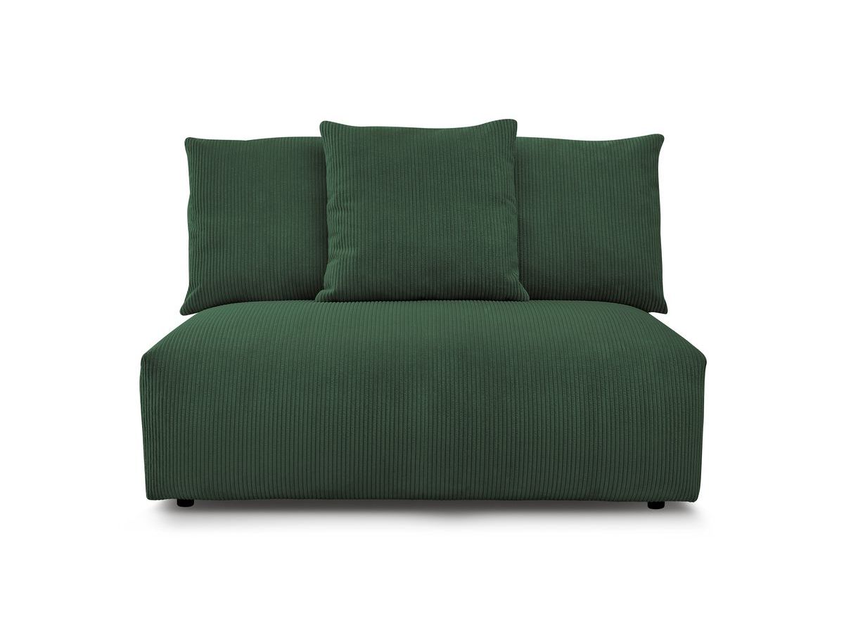 Bobochic Voltaire Sofamodul 2-Sitzer 142 × 100 cm Cordsamt Grün