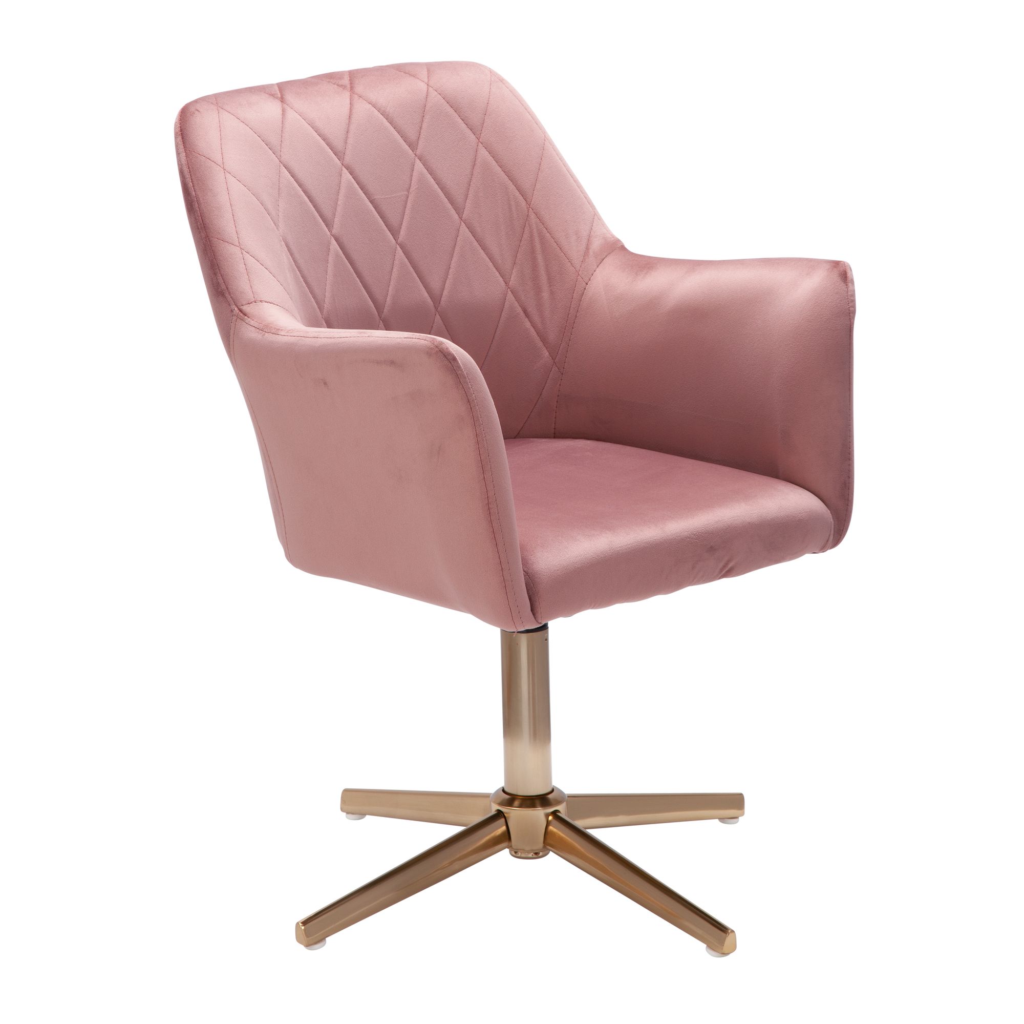 Esszimmerstuhl Voss Samt Rosa