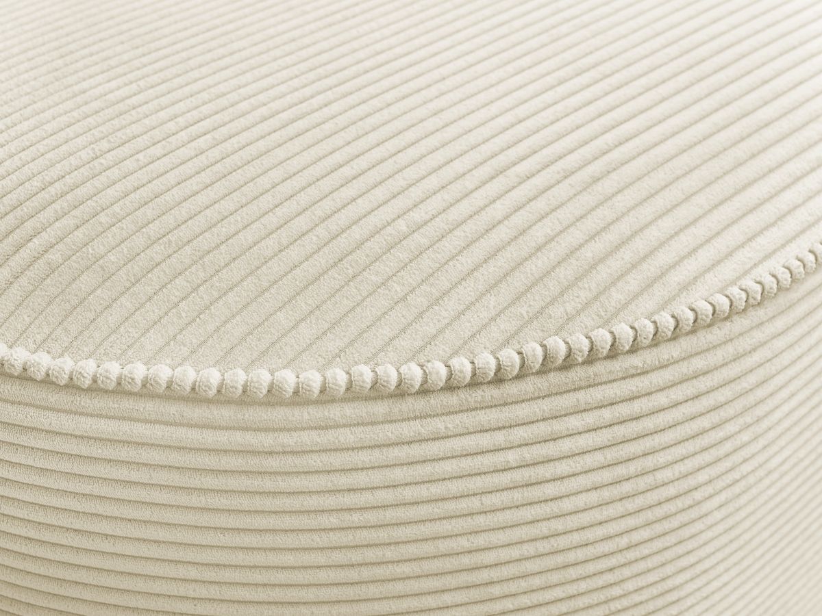 Bobochic Rousseau Pouf Cordsamt Beige
