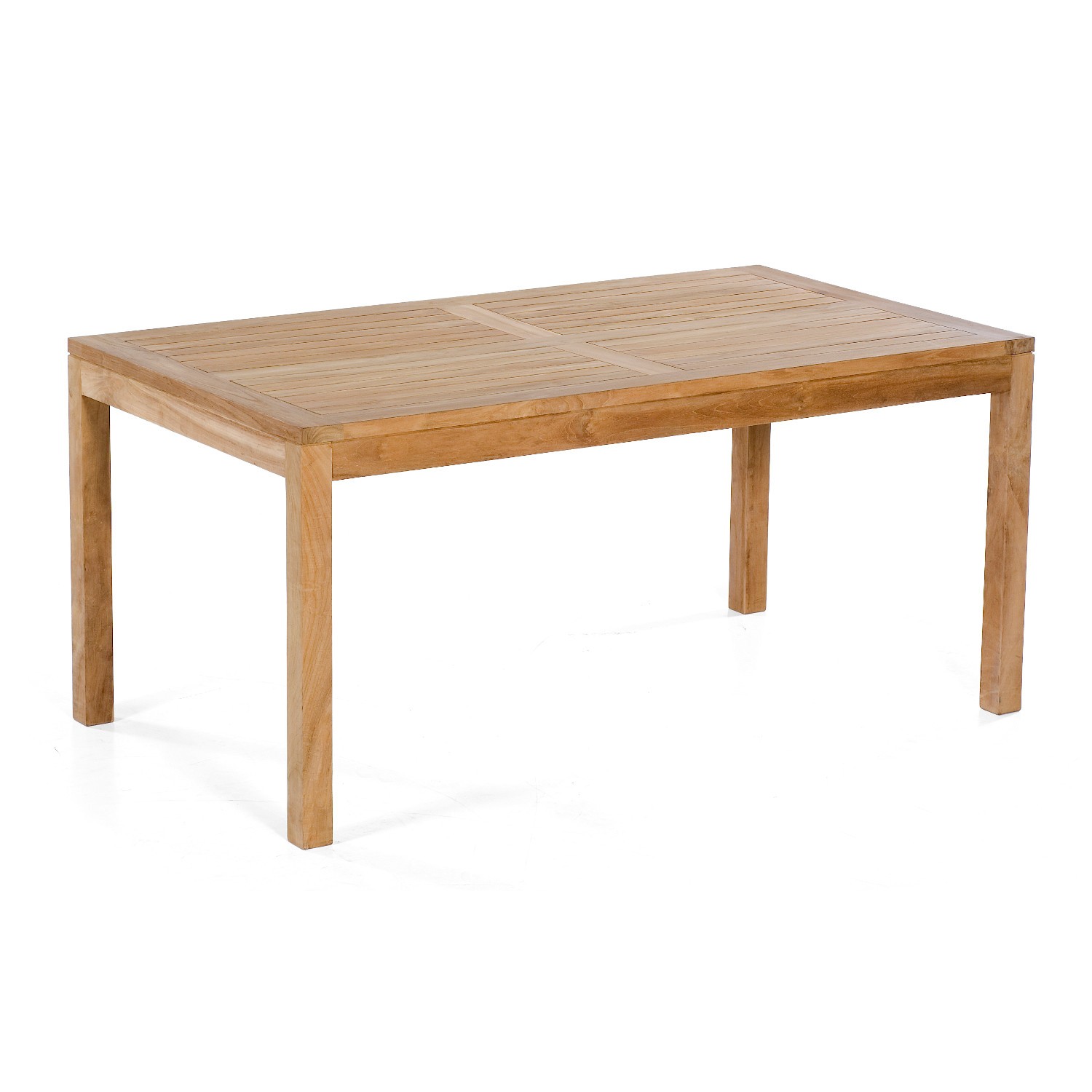 SunnySmart Wellington Tisch 160×90 cm, Teakholz natur – Freisteller