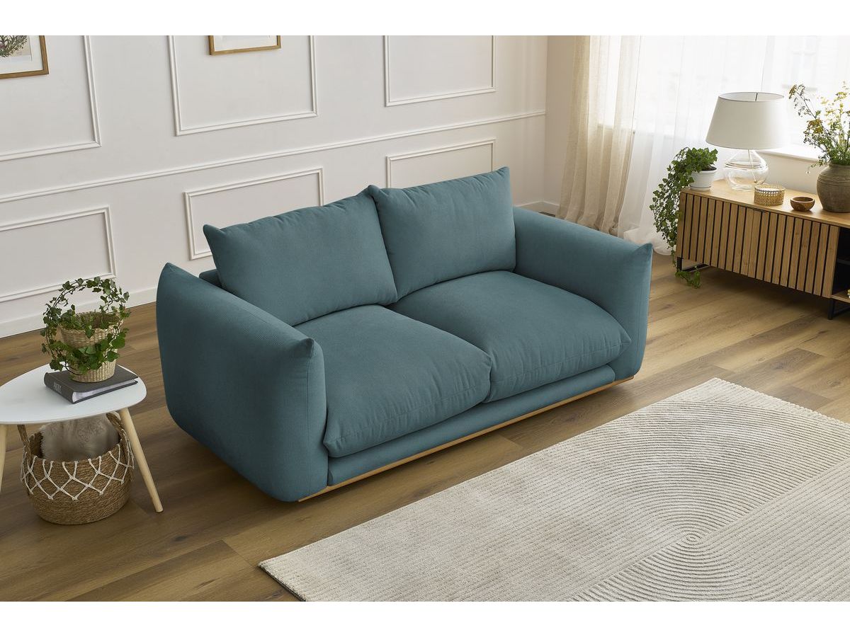 Bobochic Ernest Sofa 2-Sitzer Stoff Dunkelblau