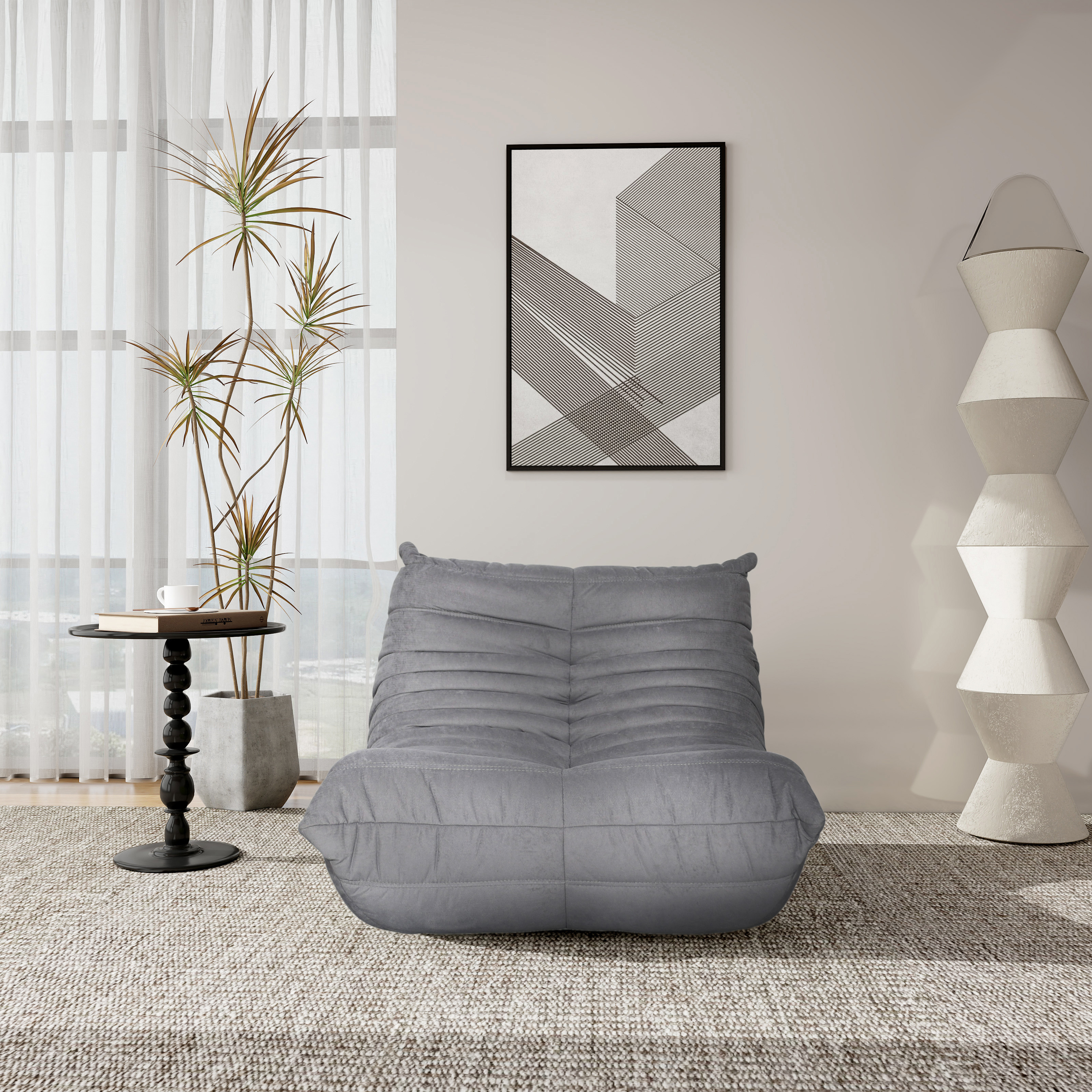 Livin Hill Lounge Sessel Nua Grau N23-11