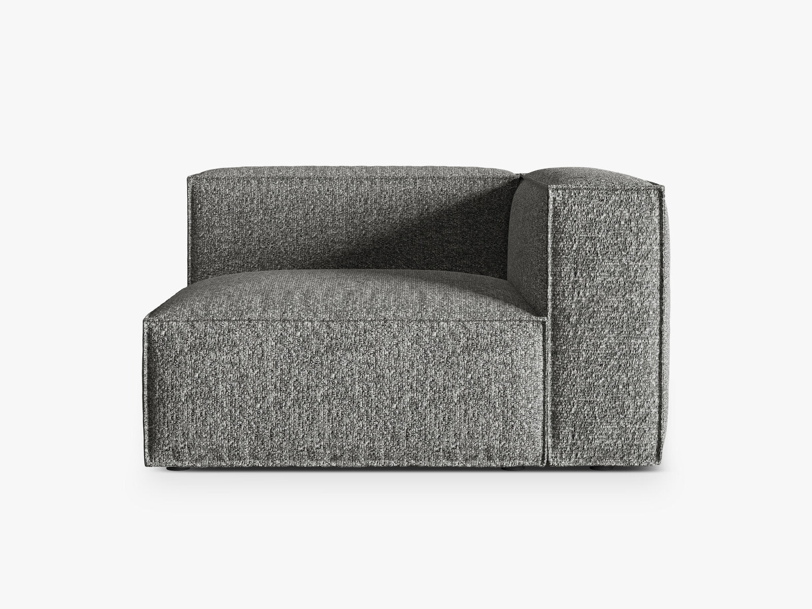 Micadoni Eckmodul Groß Nuria 1-Sitzer Rechts Boucle Graphit
