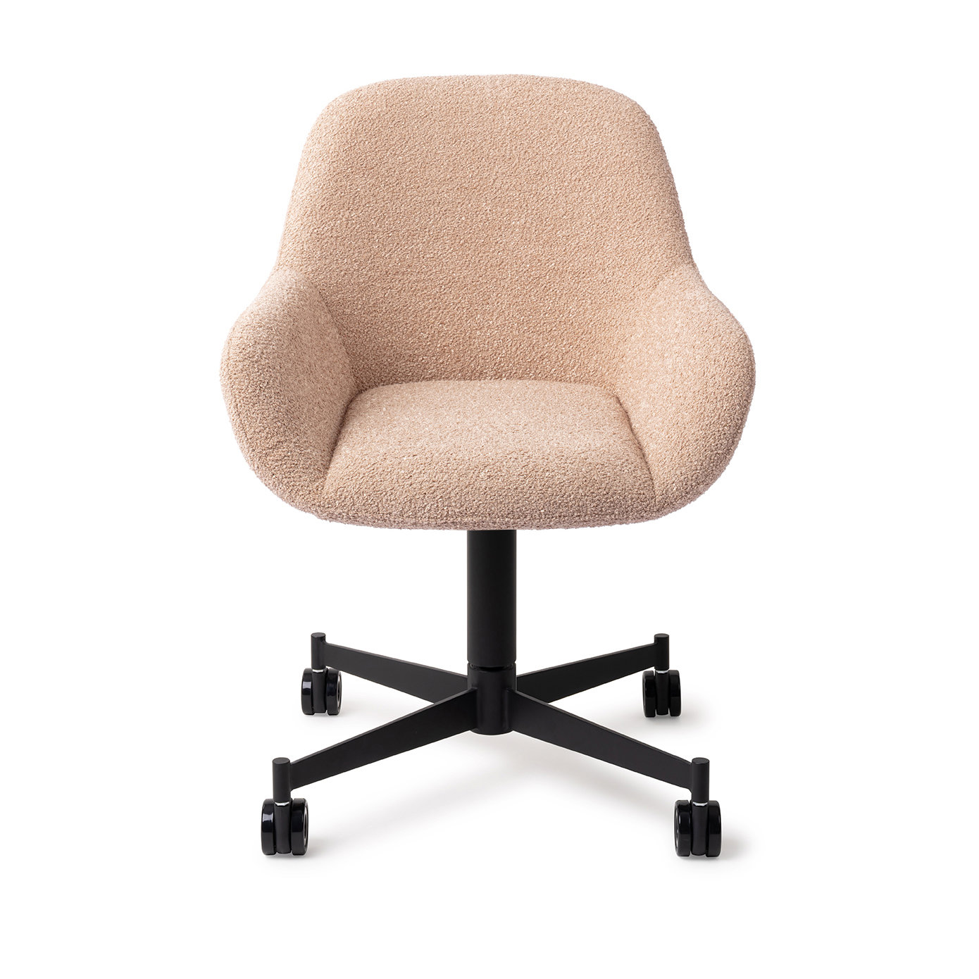 Jesper Home Esszimmerstuhl Kushi Flax Relax Caster Schwarz