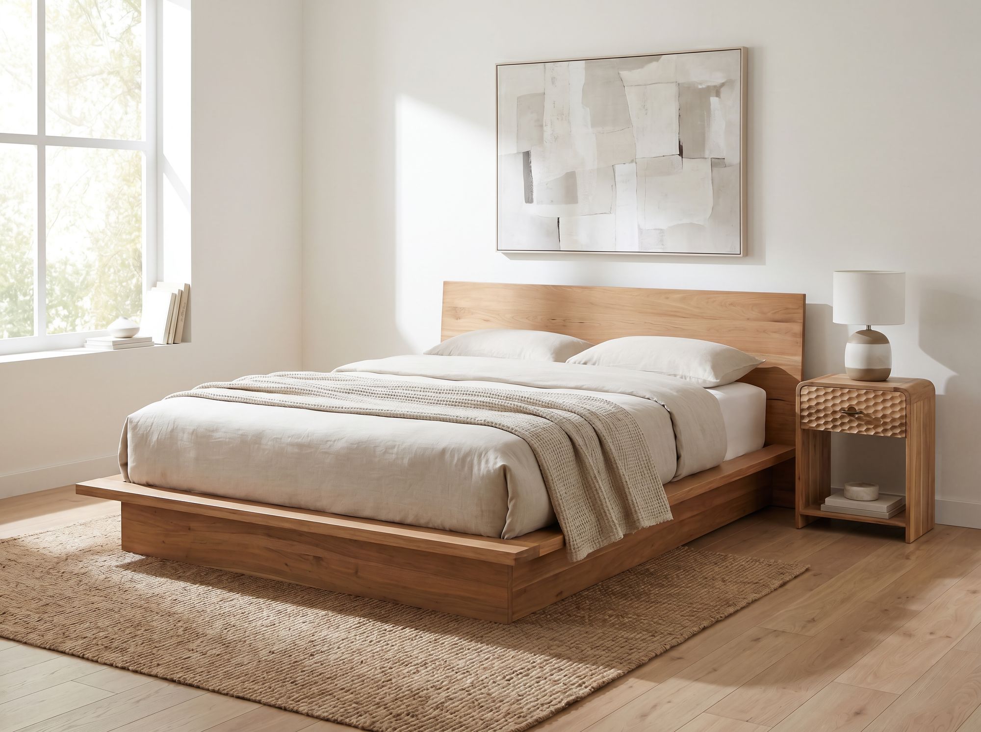 Nachttisch Uskedal Mango Massivholz Braun 40 × 29,5 × 54 cm