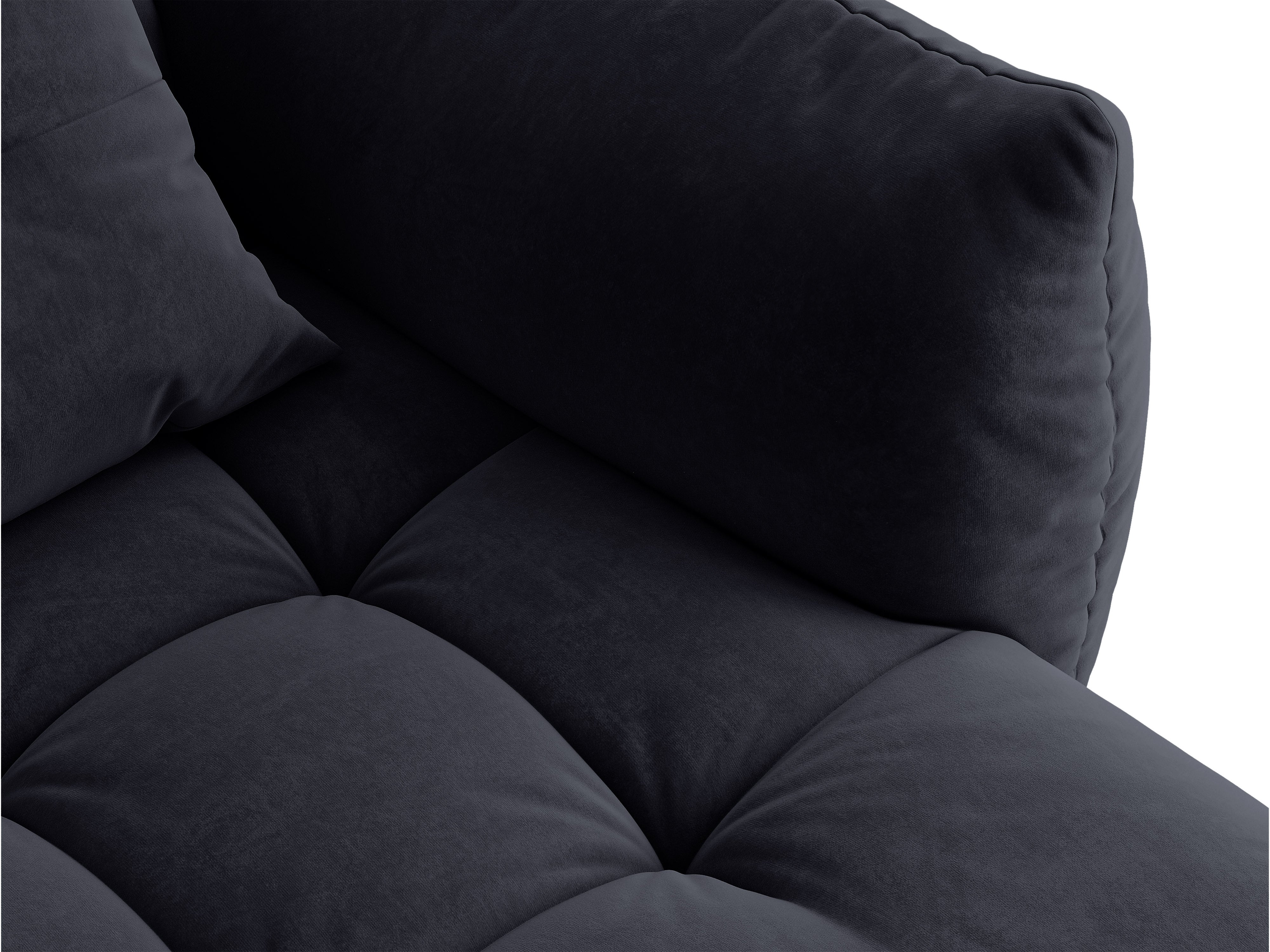 Micadoni Bloom Ecksofa 6-Sitzer Rechts Samt Casino Pastellblau