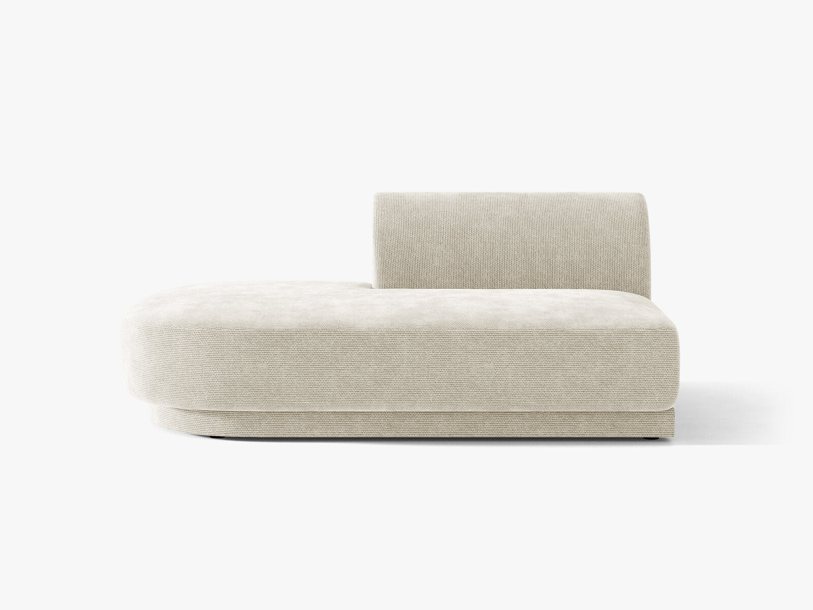 Micadoni 2-Sitzer Sitzmodul offen Miley Chenille Eden Helles Beige Links