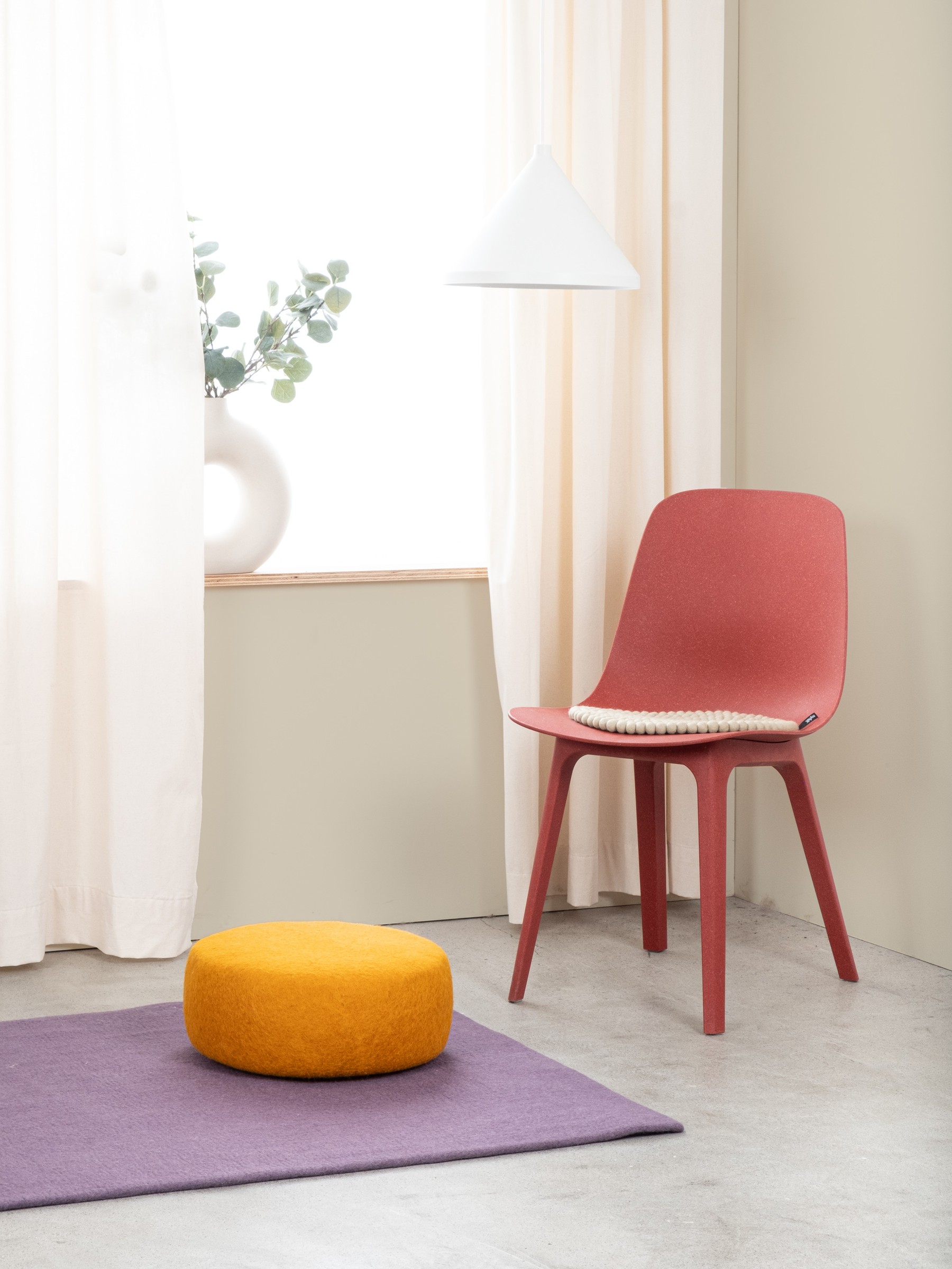 myfelt Risa Colour Pouf Ockergelb Ø 38 x 14 cm