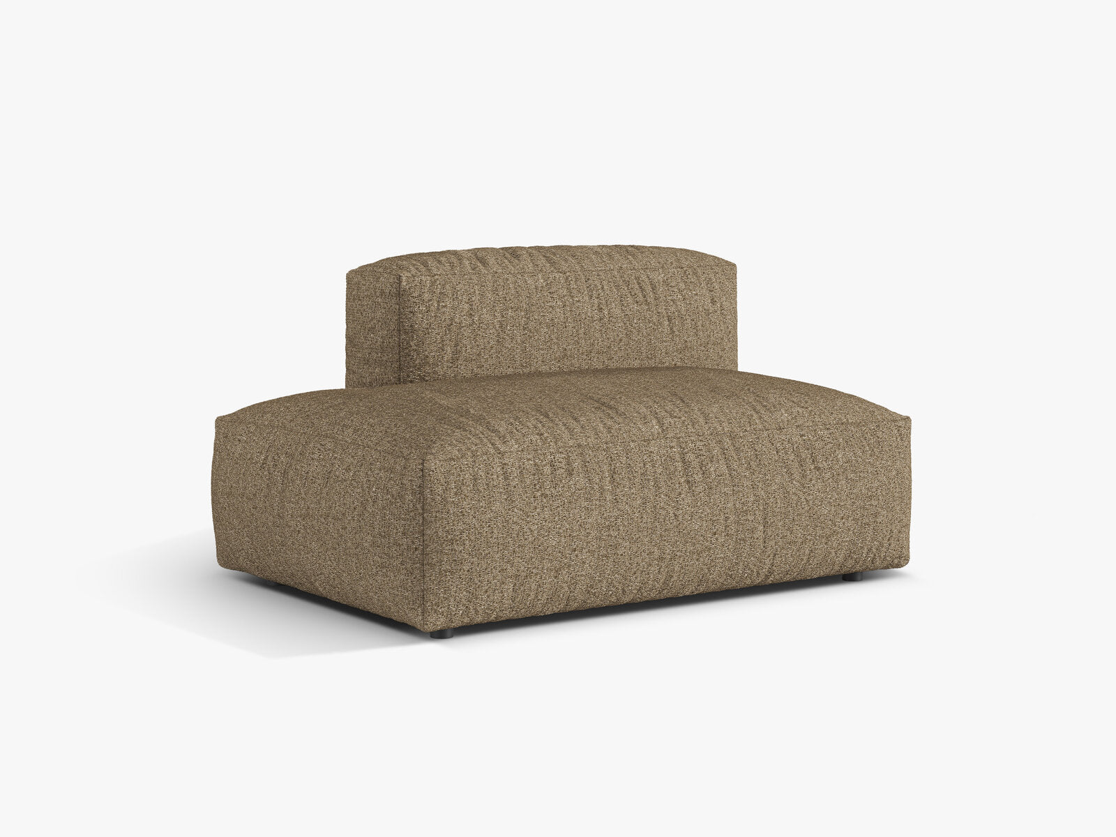 Micadoni Ecksofa-Modul Martina 1-Sitzer Links Boucle Monet Cappuccino